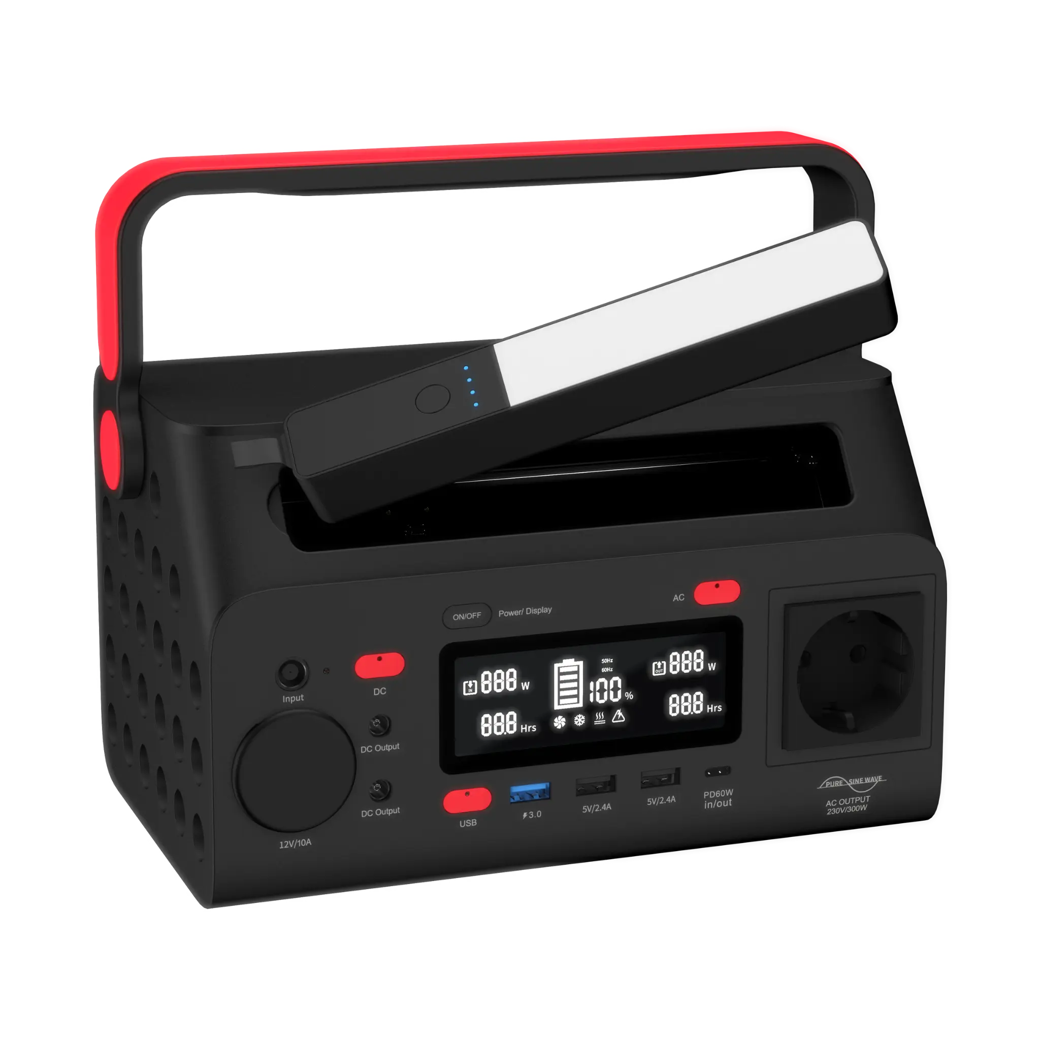 Energizer Bärbar kraftstation med 60W PD. Svart