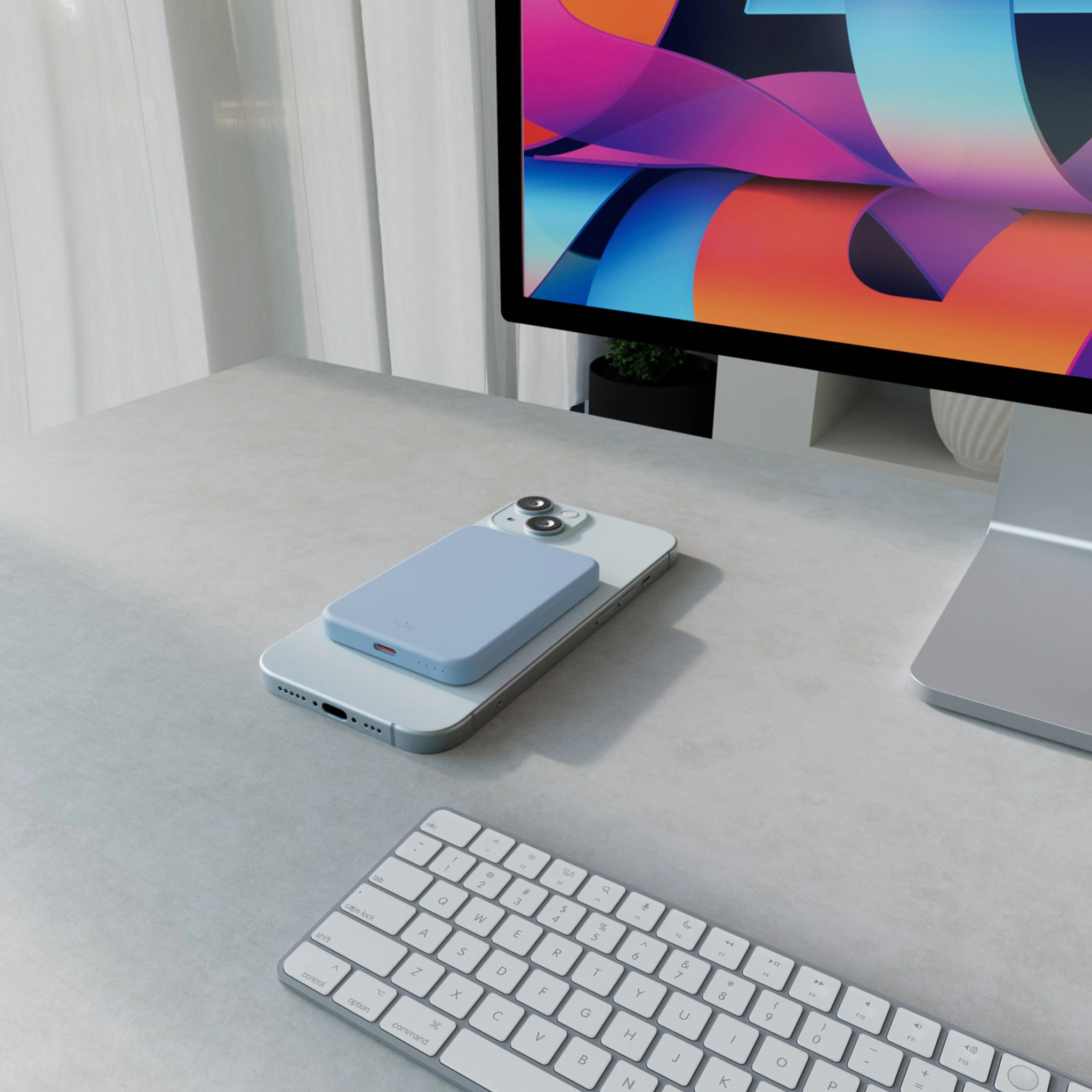 PURO Power Bank Wireless "Mini Power Mag" 4200 mAh för iPhone