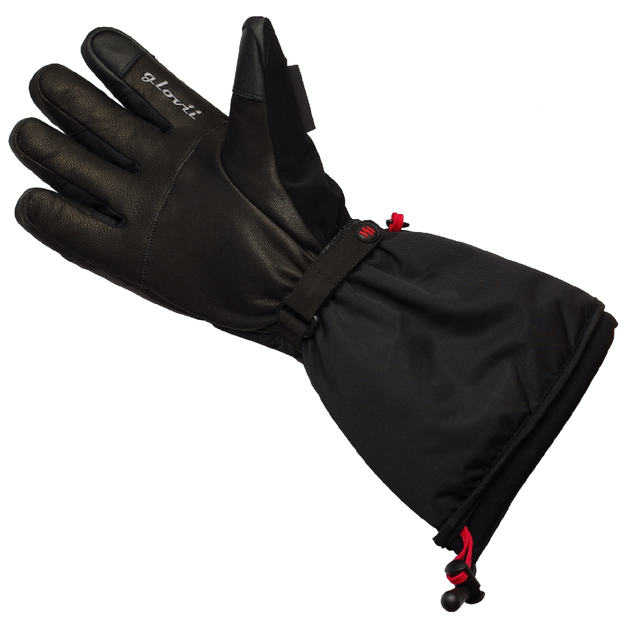 Glovii uppvärmda skidhandskar med touch XL. Svart Glovii uppvärmda skidhandskar med touch XL. Svart