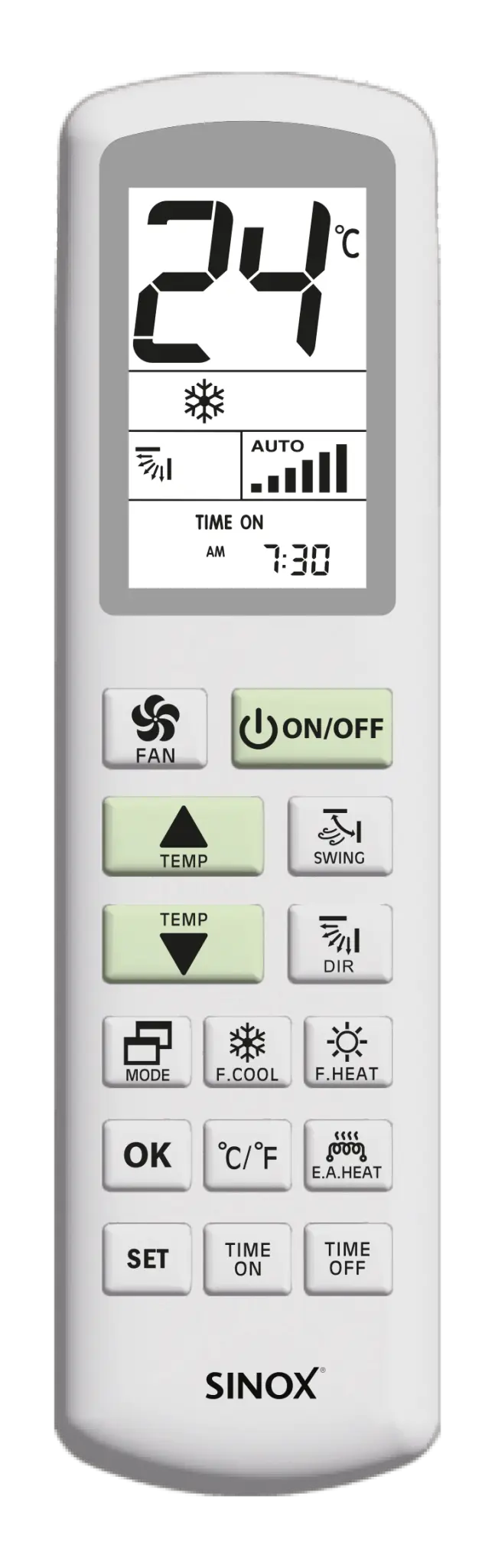 Sinox universalfjärrkontroll för luftkonditionering