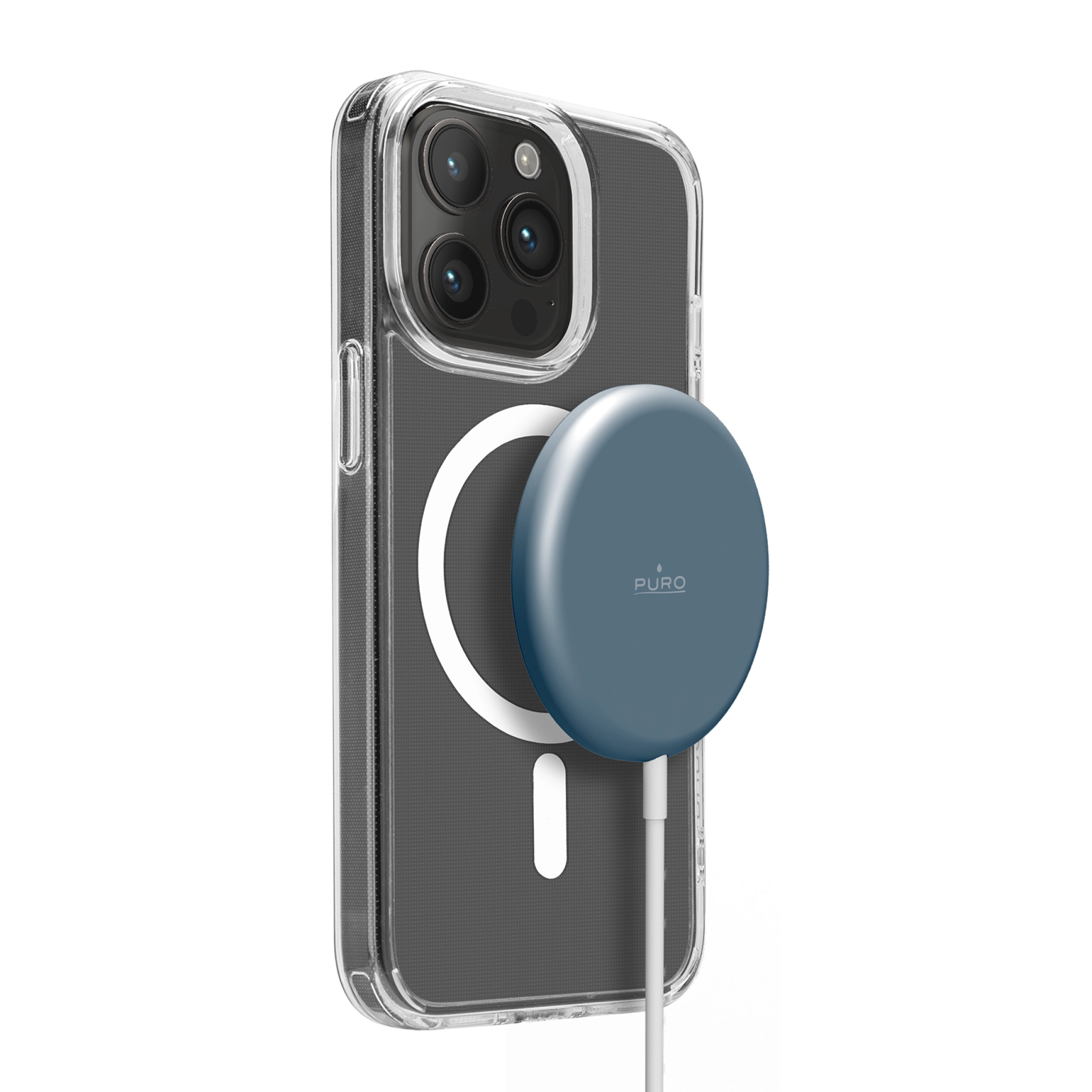 PURO Magnetisk laddare USB-C MagSafe. Blå