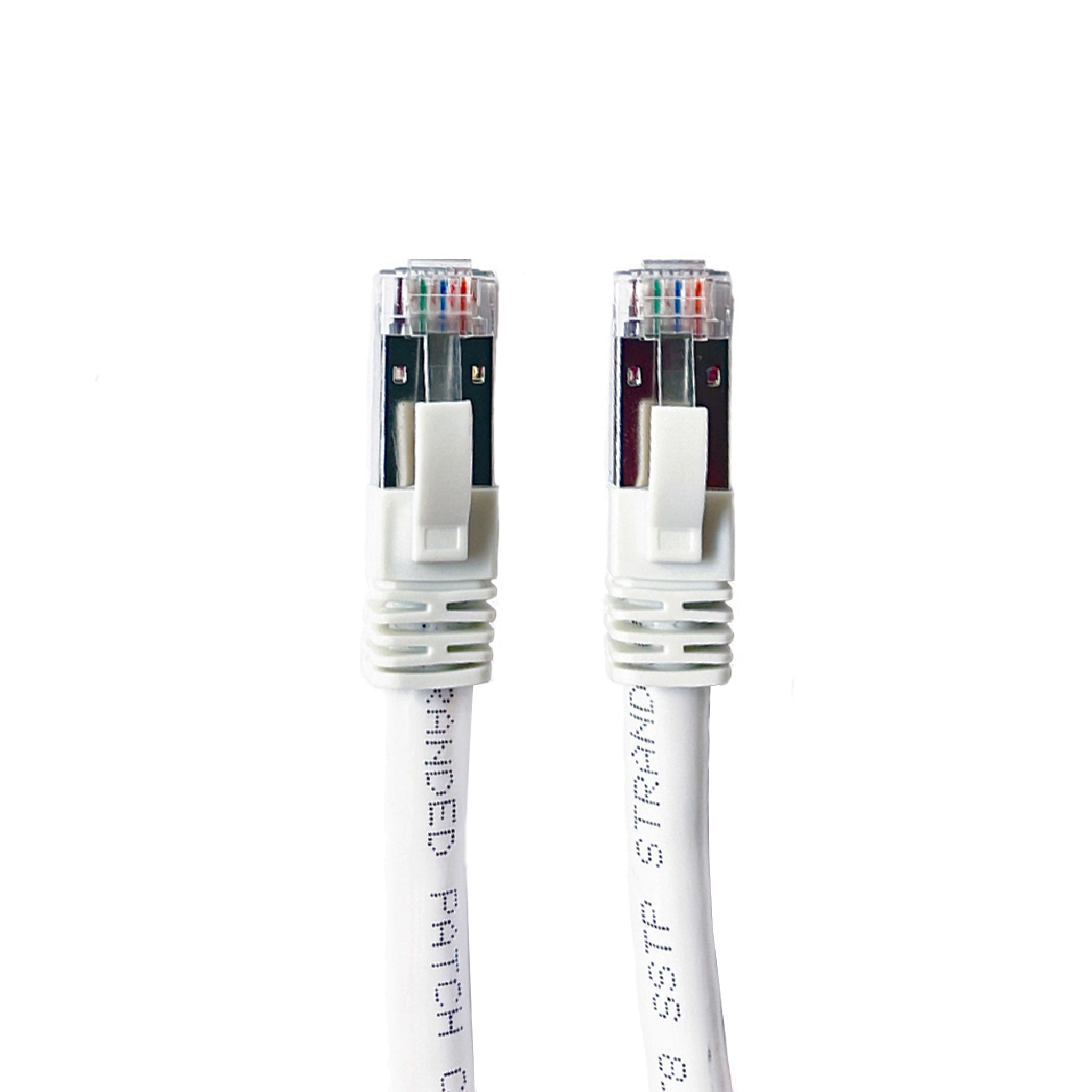 Sinox S-FTP Cat8 nätverkskabel. 5m. Vit
