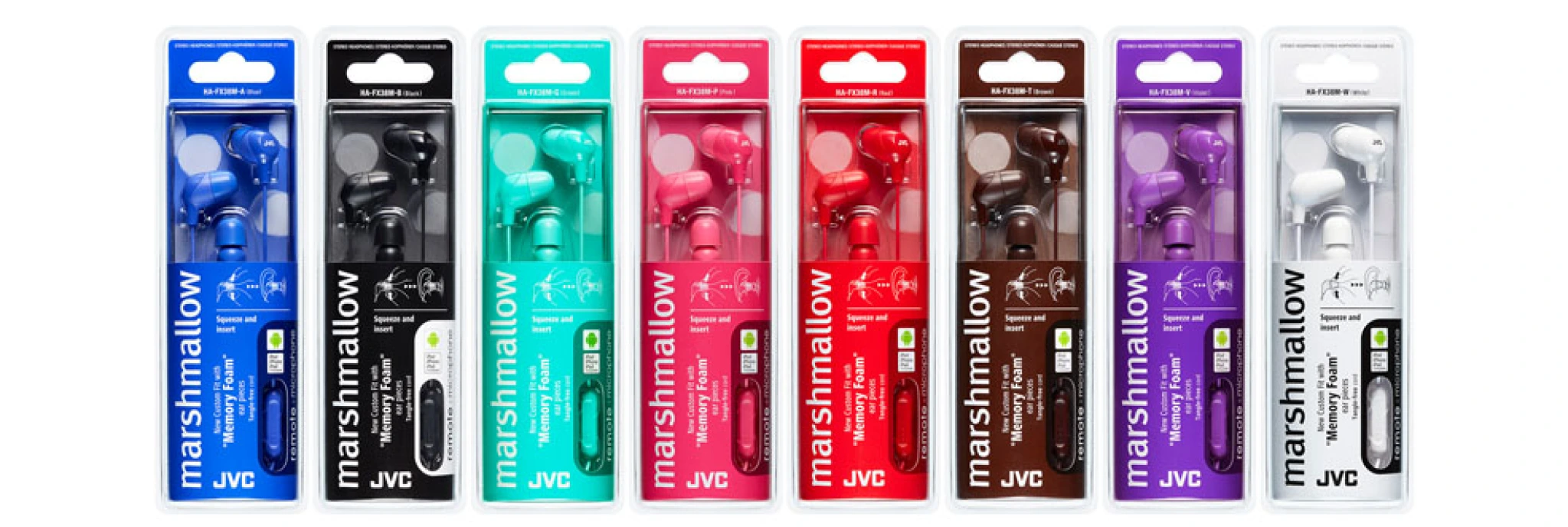 JVC in-ear hörlurar. Grön