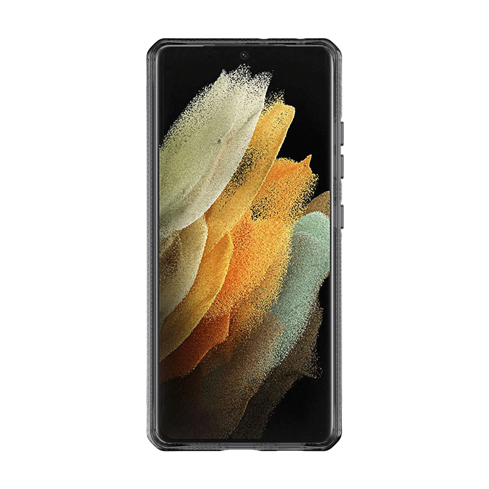 ITSKINS HYBRID CLEAR cover for Samsung Galaxy S21 Ultra 4G / 5G®. Black and transparent