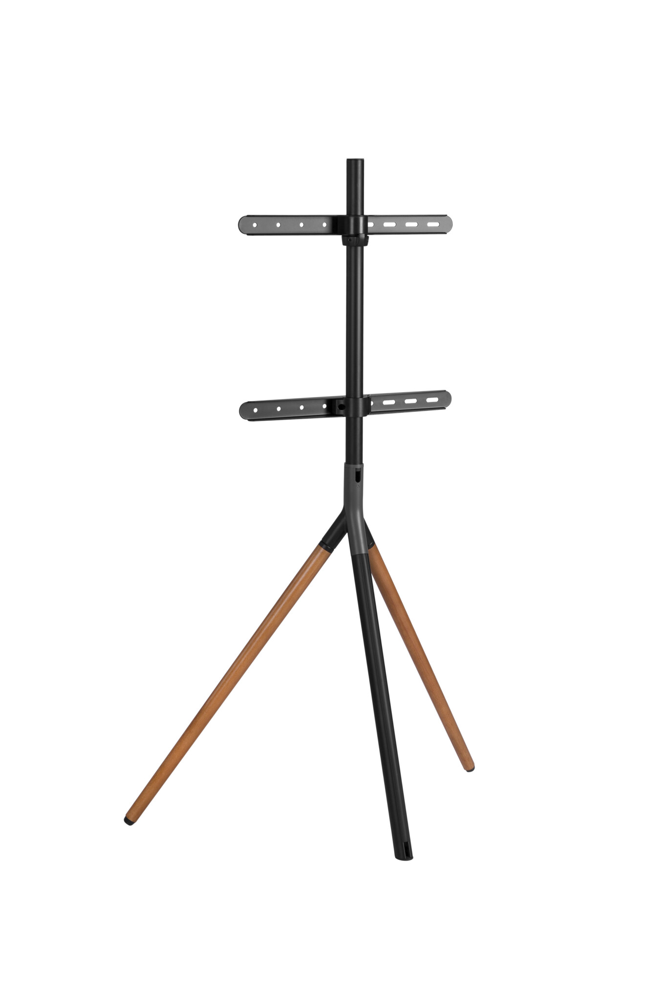 Sinox Tripod TV-golvstativ med svängbar topp. 45"-65". Mörkt trä/svart