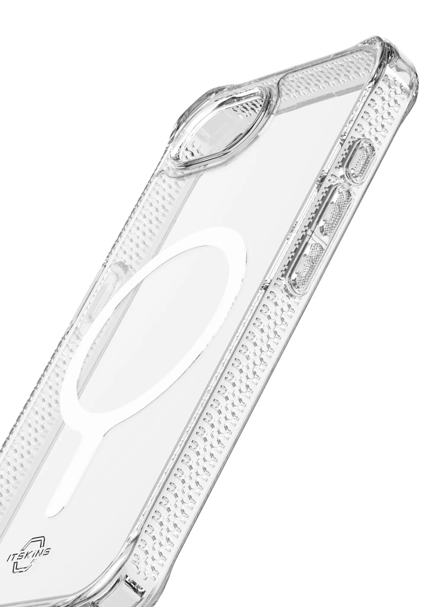 ITSKINS HYBRID MAGSAFE CLEAR skal för iPhone 16e®. Transparent