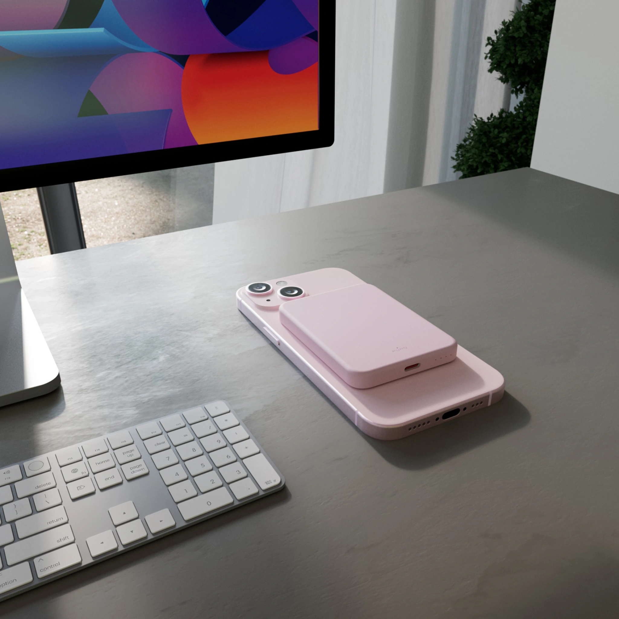 PURO Power Bank Wireless "Mini Power Mag" 4200 mAh för iPhone