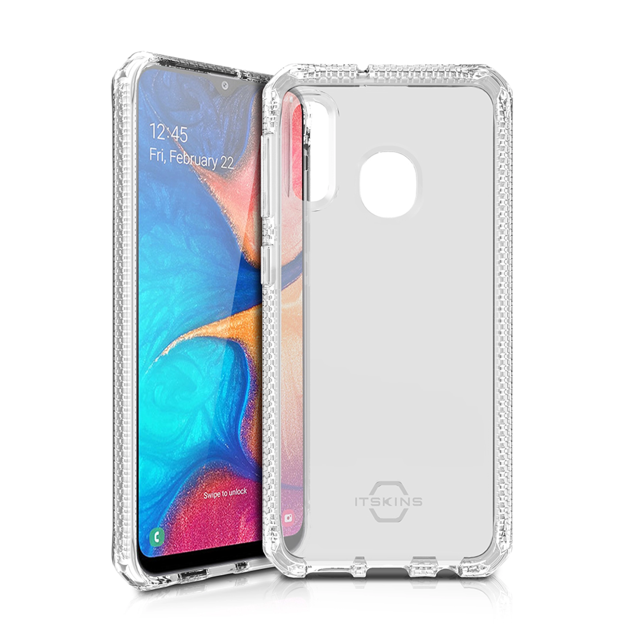 ITSKINS SPECTRUM CLEAR fodral för Samsung Galaxy A20e®. Transparent