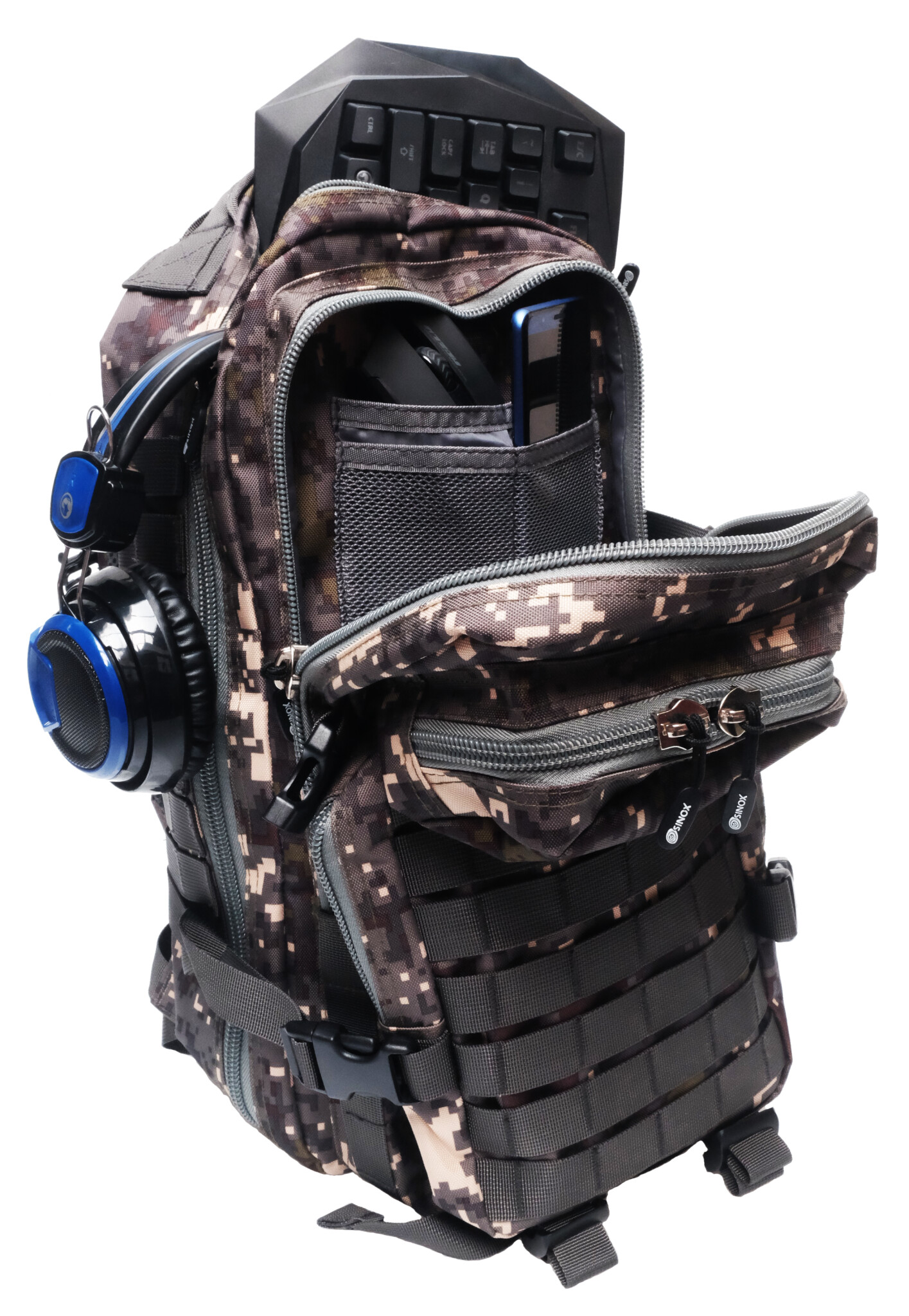 Sinox Tactical Gaming Backpack. 26 Liter. Camo