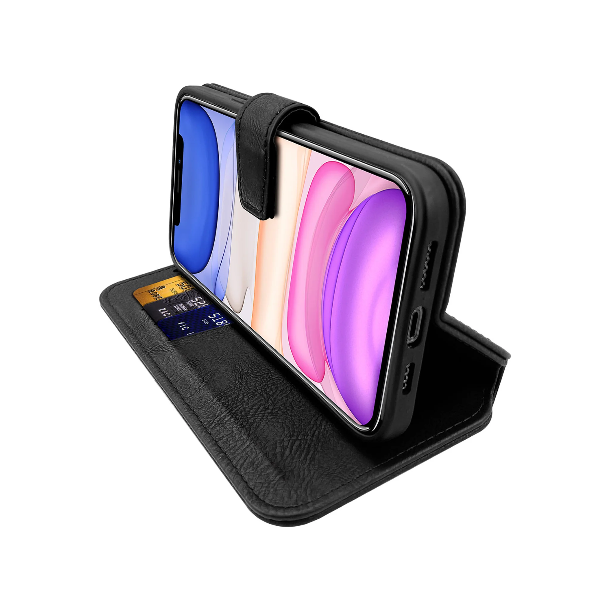 ITSKINS BOOK skal för iPhone 13 mini / 12 mini®. Svart