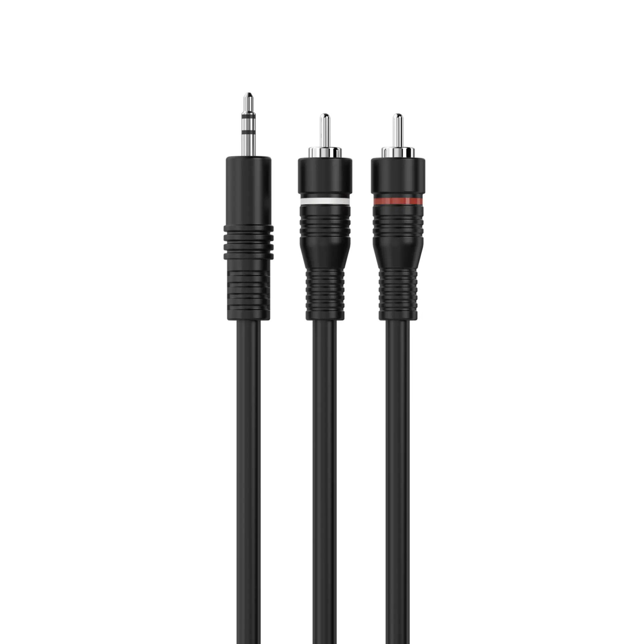 Sinox 3,5mm kontakt till Phonokabel. 1,2 m. Svart