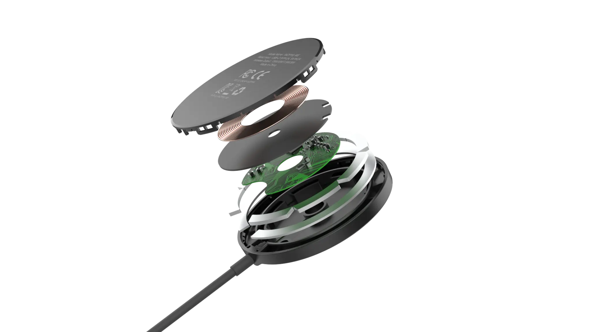 Energizer 15W magnetisk trådlös laddare. Svart