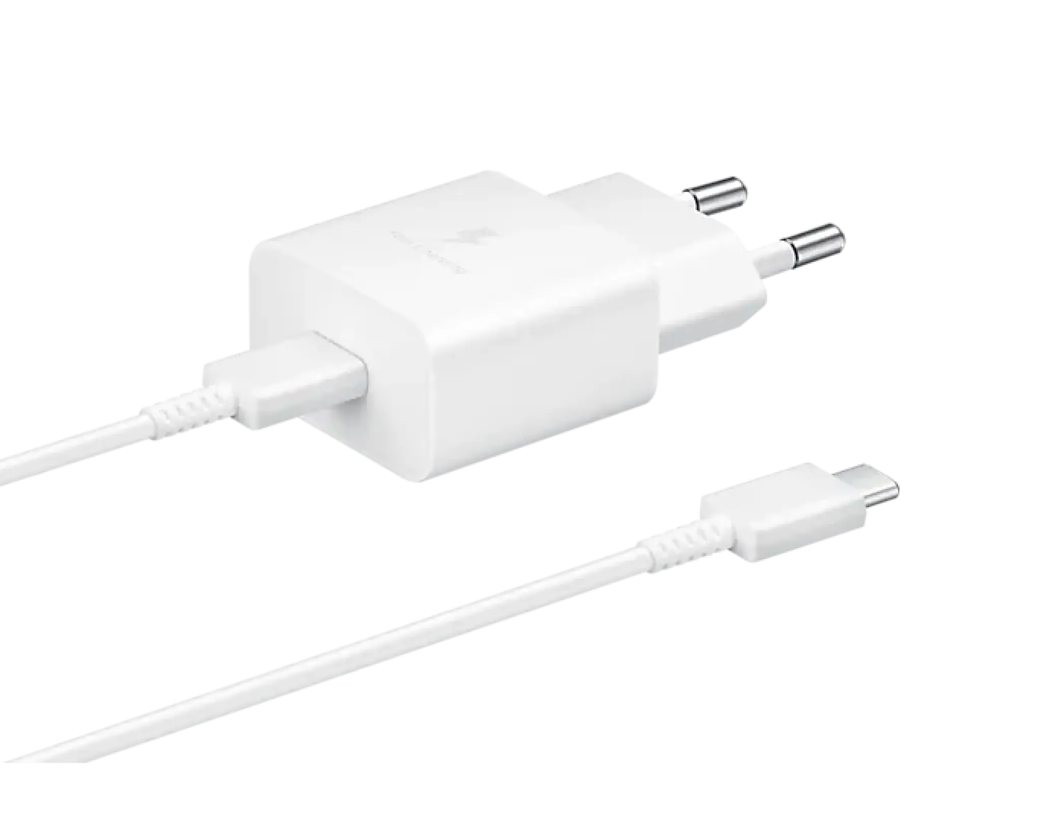 Samsung 240V USB-C-laddare. 1m USB-C-kabel. Vit