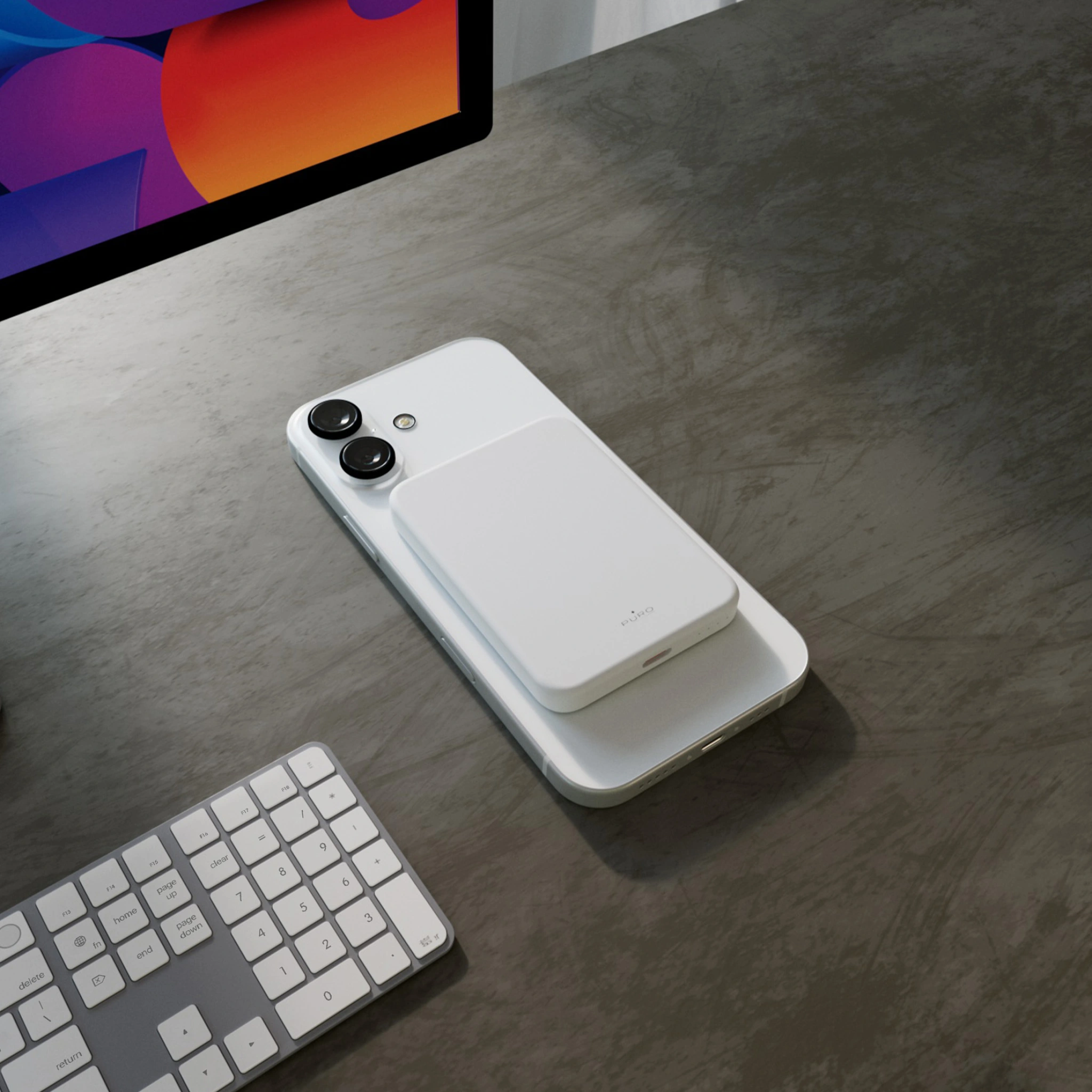 PURO Power Bank Wireless "Mini Power Mag" 4200 mAh för iPhone