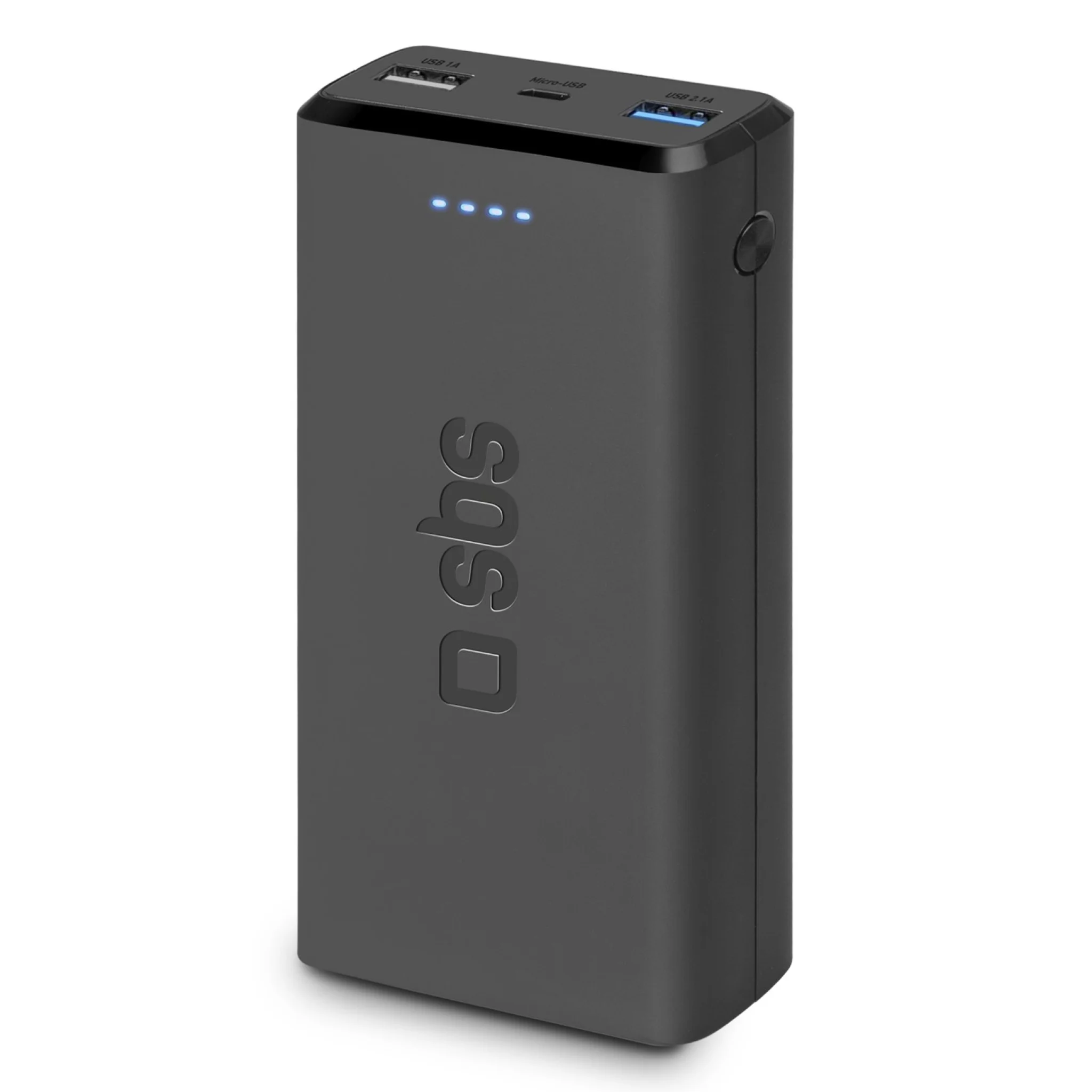SBS Powerbank 20.000 mAh. Svart