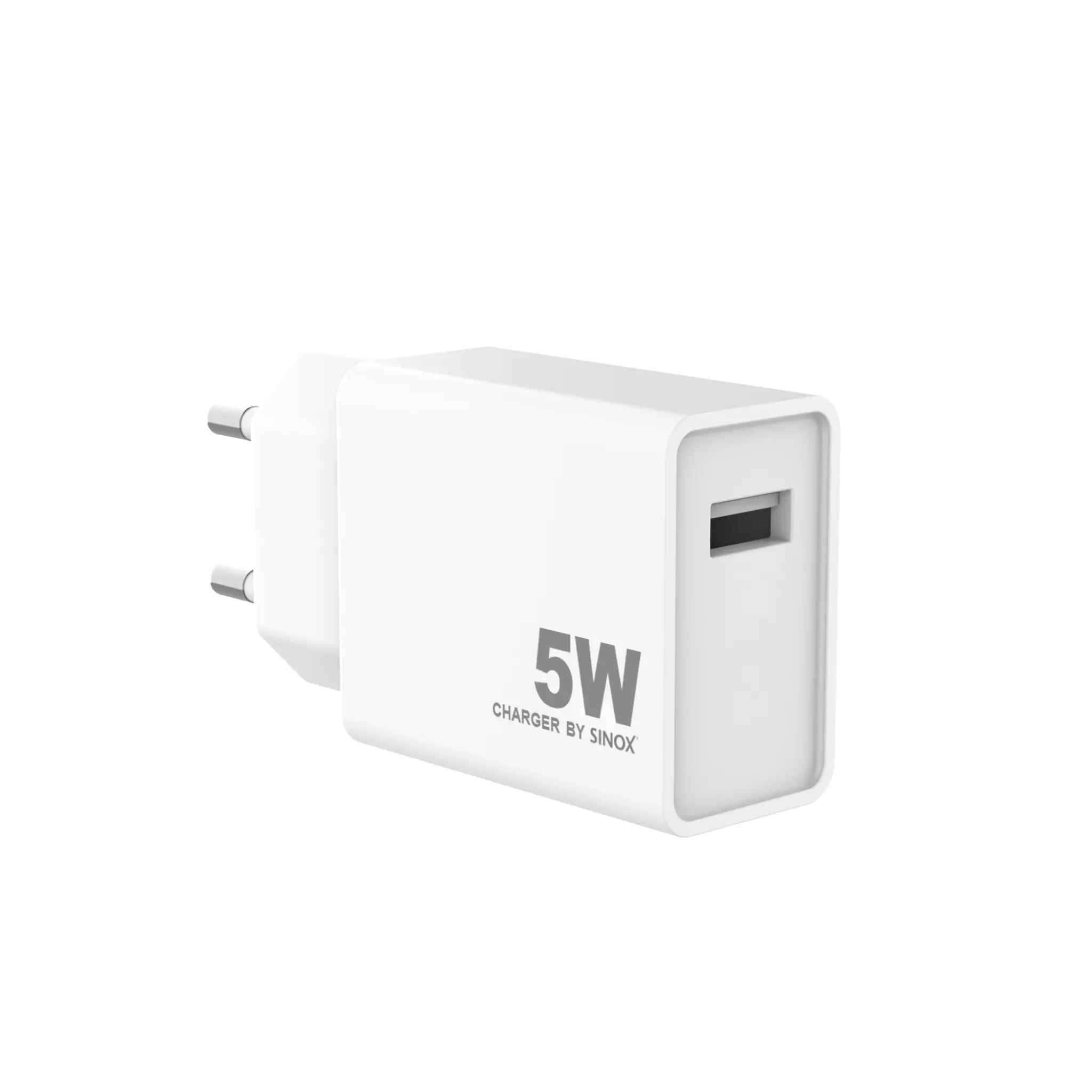 Sinox PRO väggladdare USB-A 5W. Vit