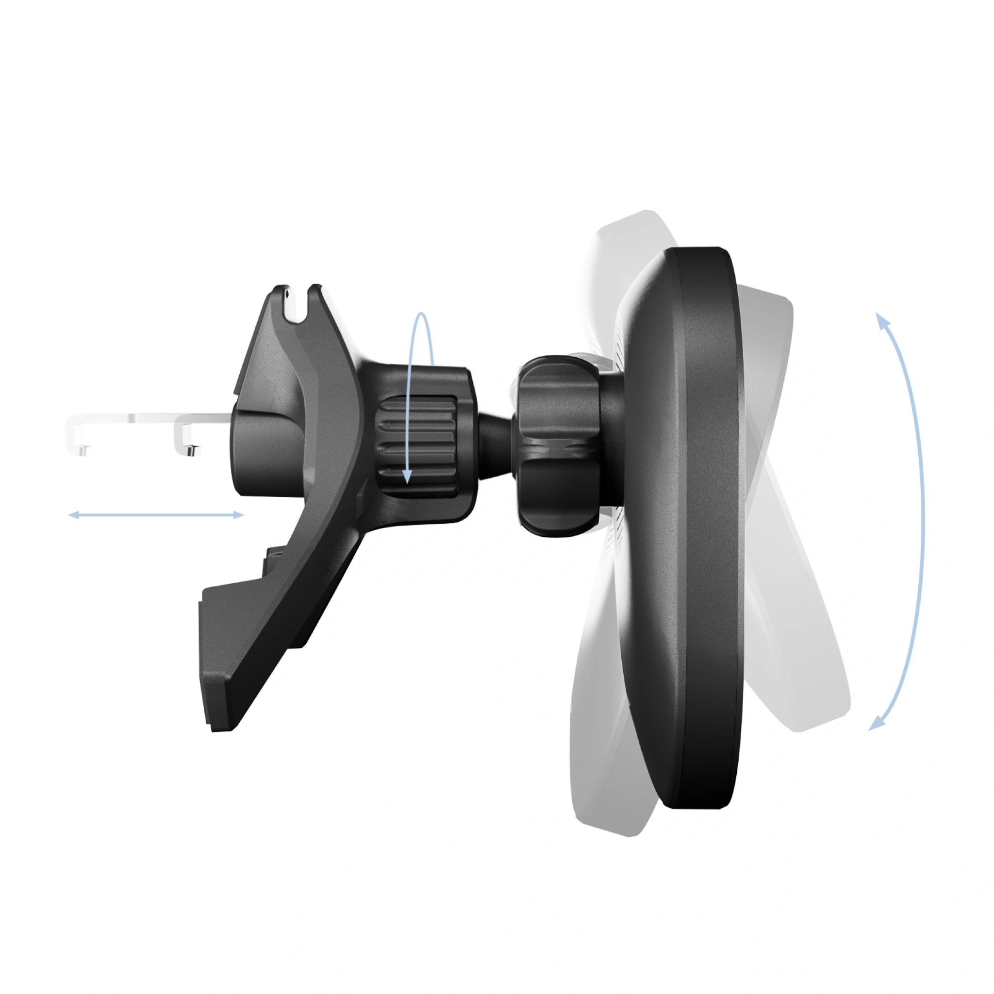 PURO Power Mag Holder magnetiskt bilfäste med Qi2 trådlös laddning