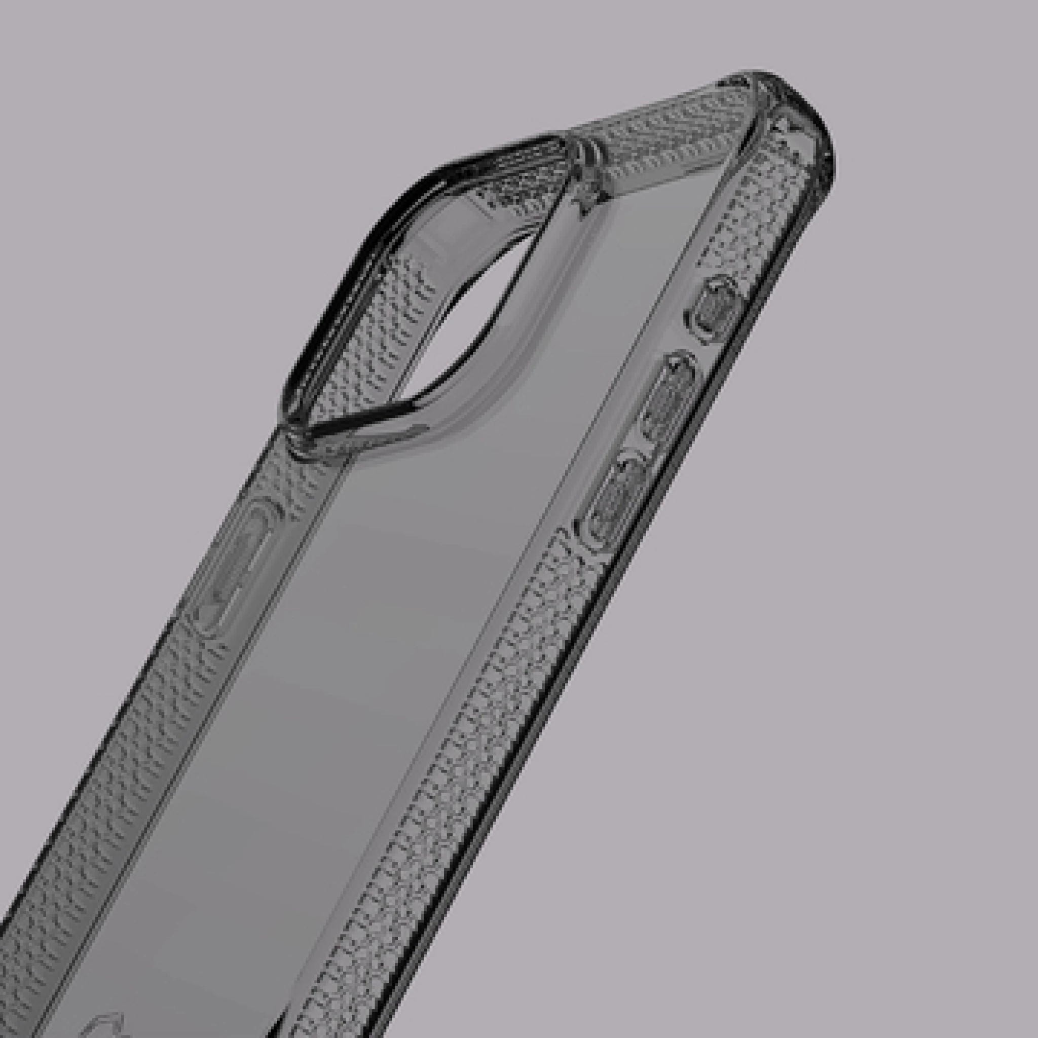 ITSKINS SPECTRUM CLEAR skal för iPhone 15 Pro®. Smoke