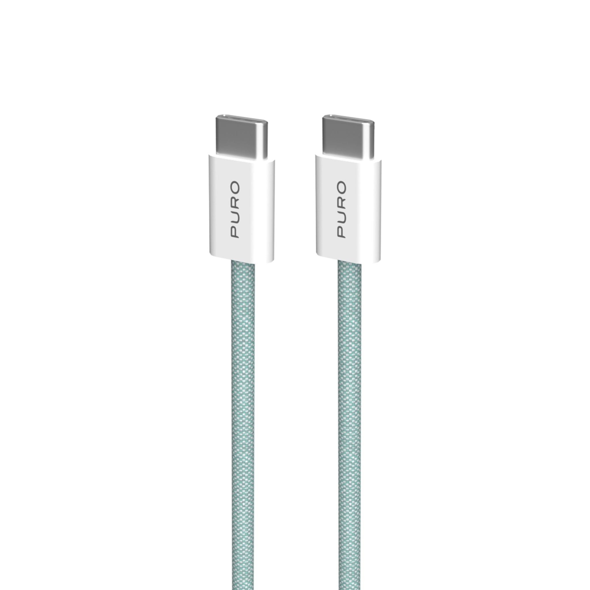 PURO Fabrik 2.0 60W USB-C till USB-C laddnings- och synkkabel 1,5 m
