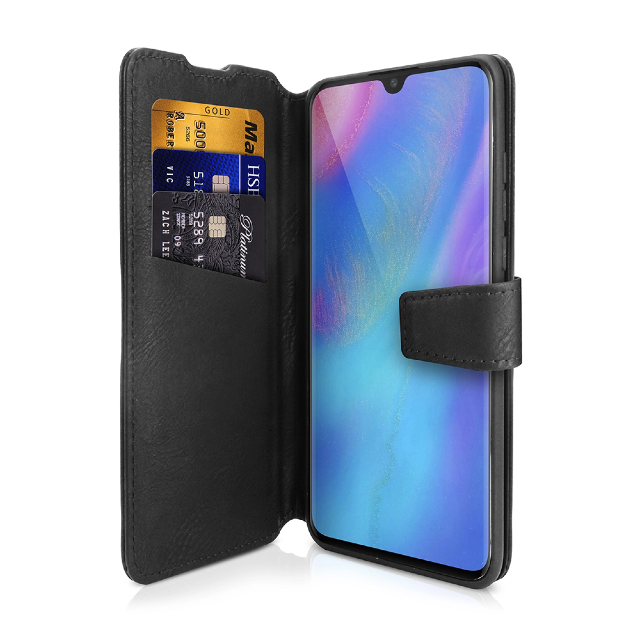 ITSKINS BOOK skal för Huawei P20 Lite®. Svart