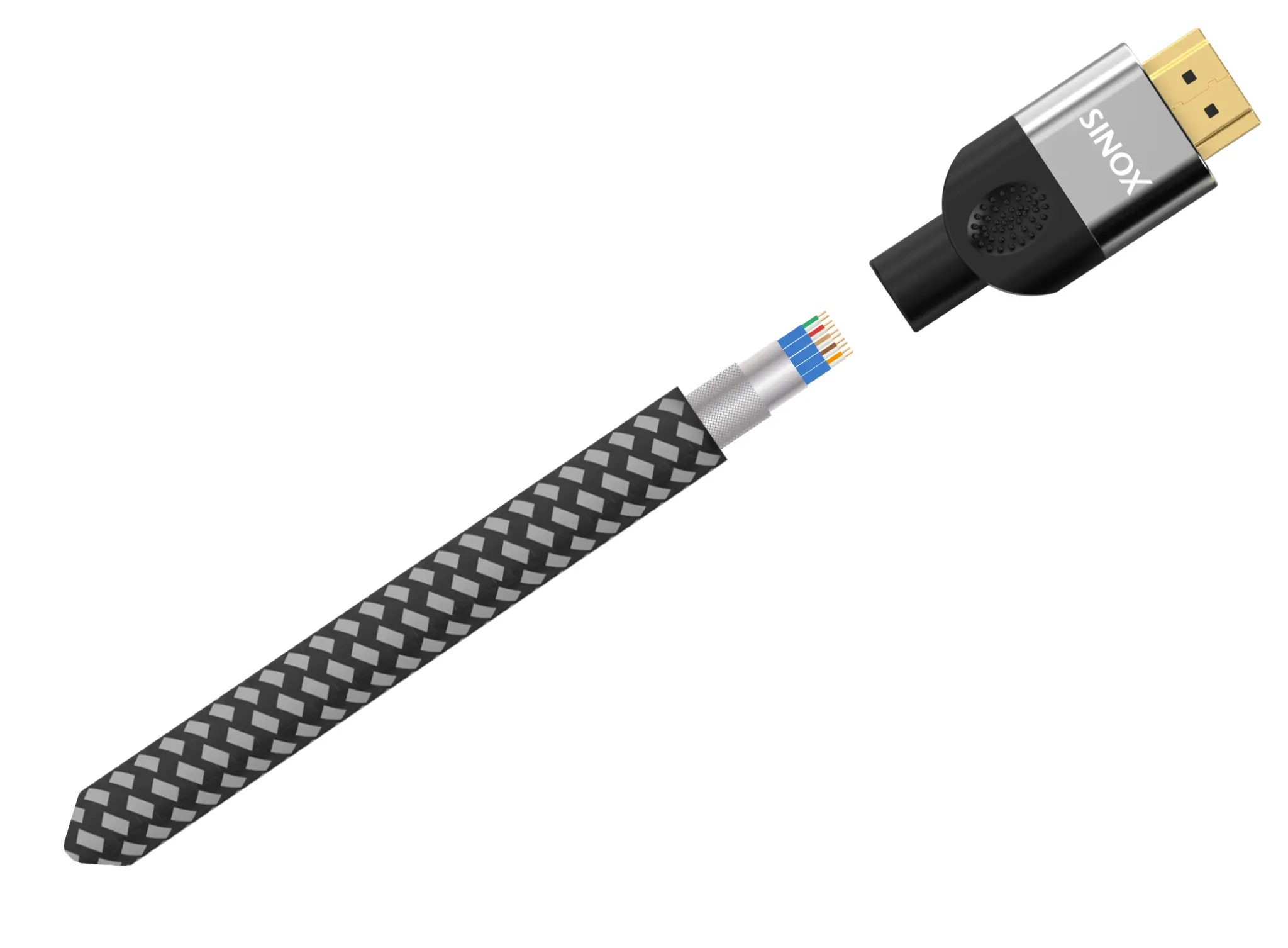 Sinox PRO X HDMI kabel 8K60HZ+E. Svart