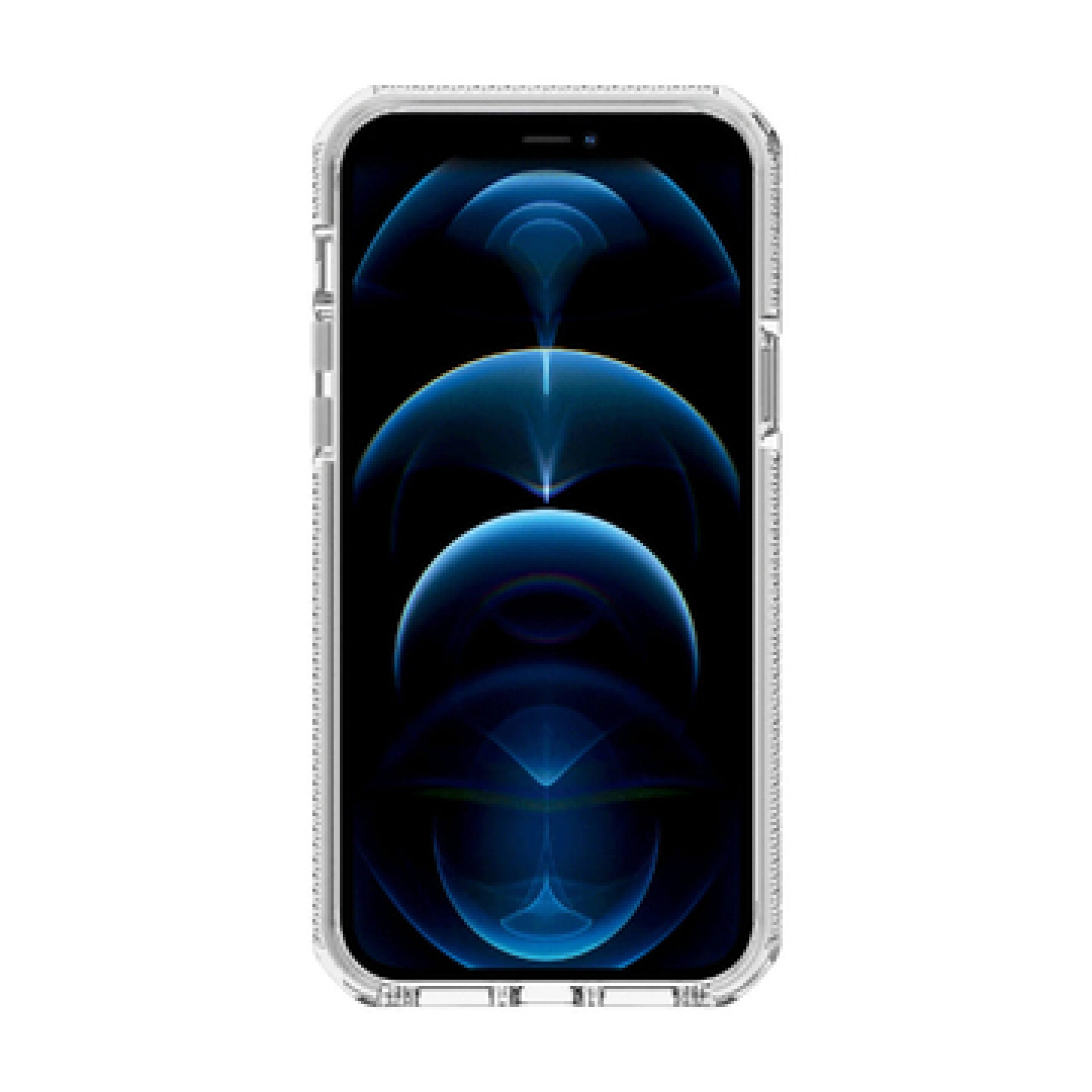 ITSKINS SUPREME CLEAR skal för iPhone 12 / 12 Pro®. Vit och transparent