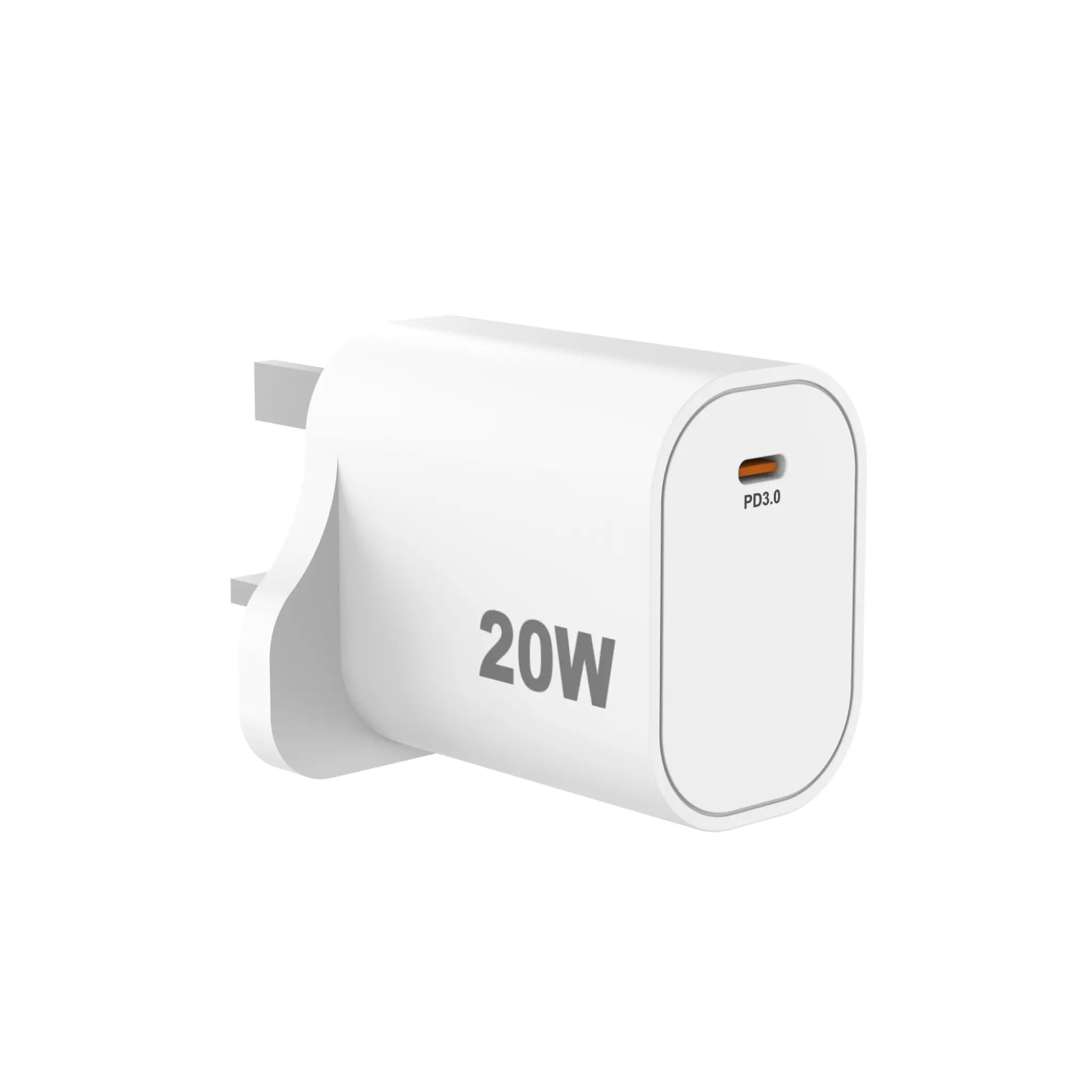 Sinox PRO 230V (UK) USB-C PD laddare 20W. Vit