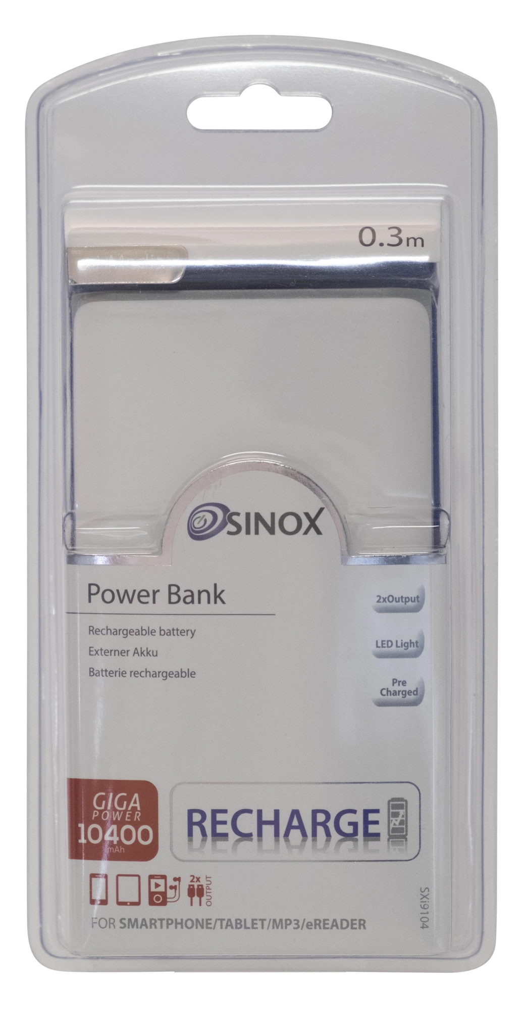 Sinox Power Bank 10400 mAh
