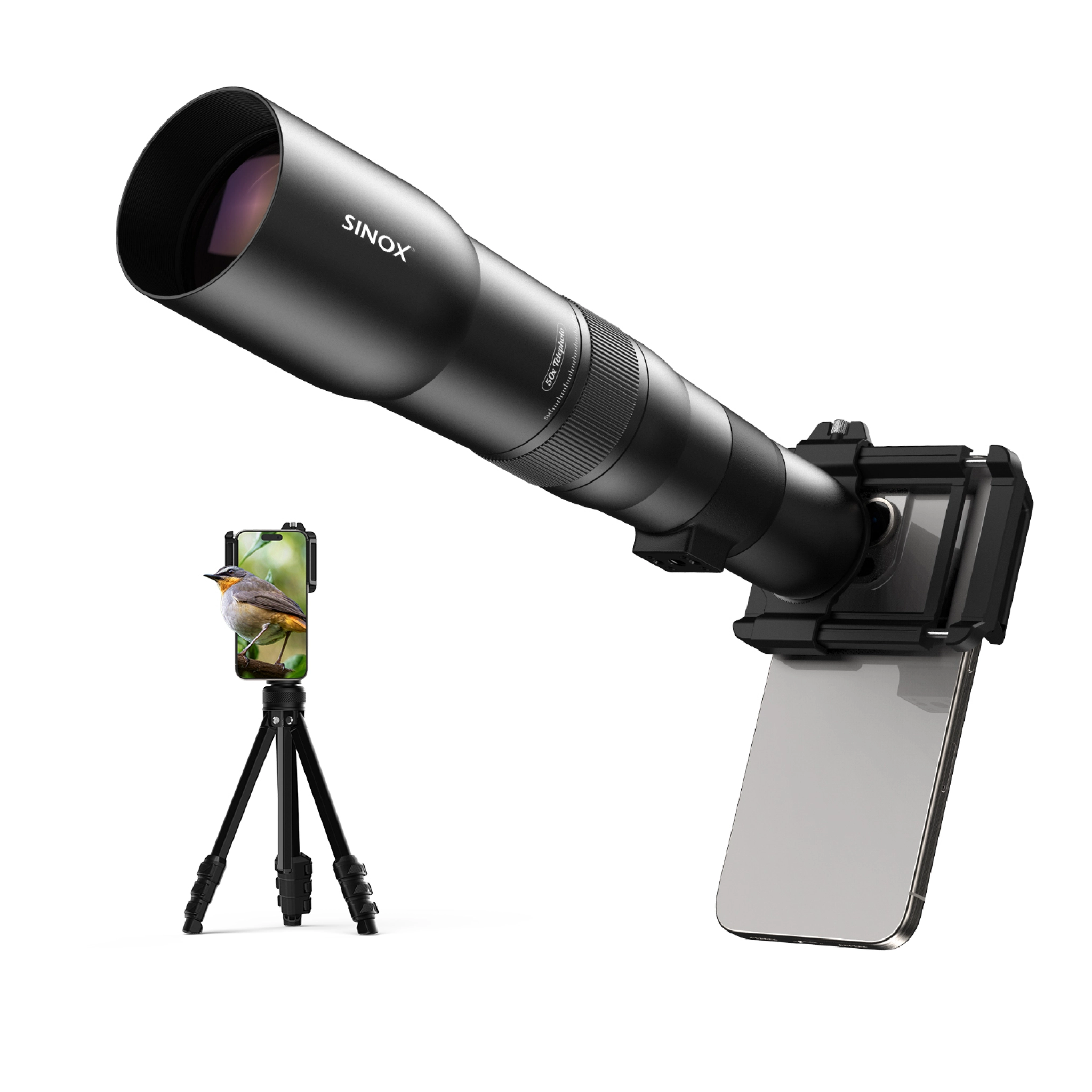 Sinox Lifestyle 50x Teleobjektiv Kit. Svart