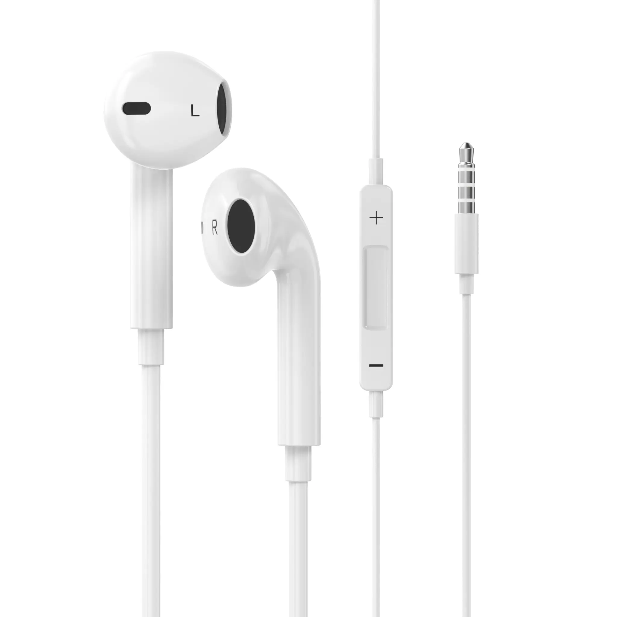 Sinox in-ear hörlurar 3,5mm med fjärrkontroll och mikrofon. Vit