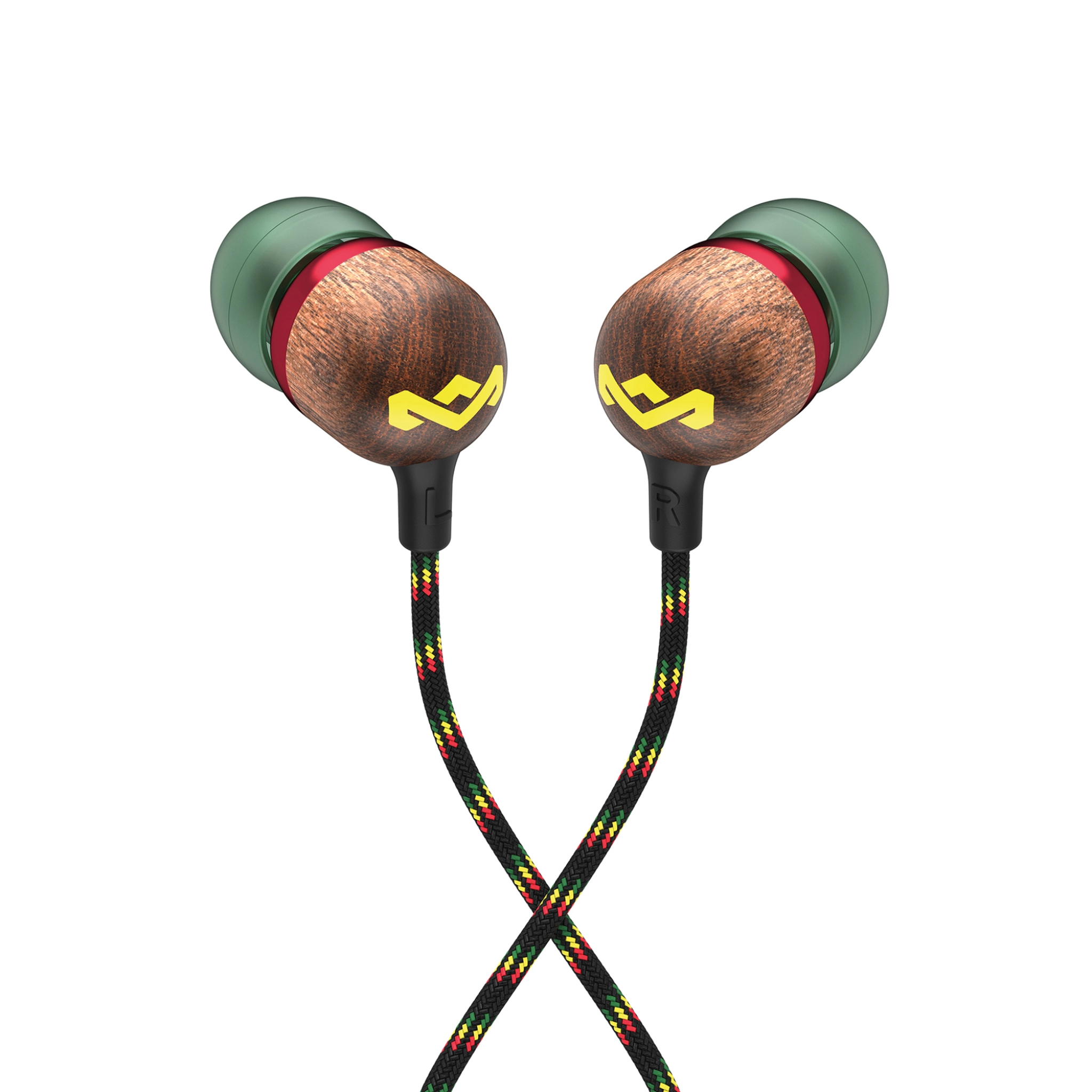 Marley Smile Jamaica USB-C öronsnäckor. Rasta