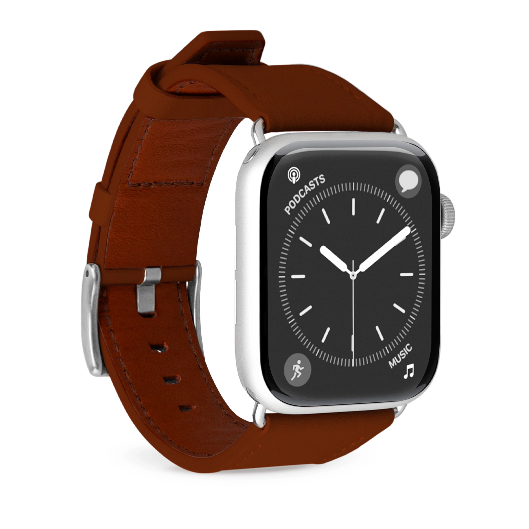PURO E-Classic band för Apple Watch. Brun