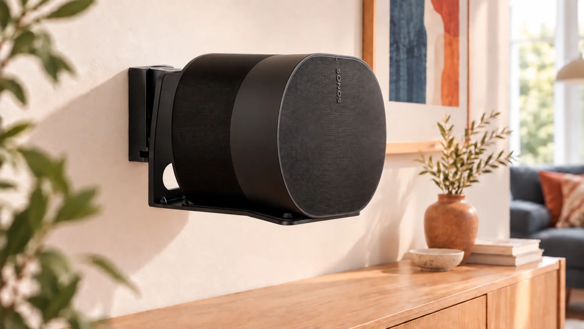 Sinox Era 300 SONOS® högtalarfäste. Svart