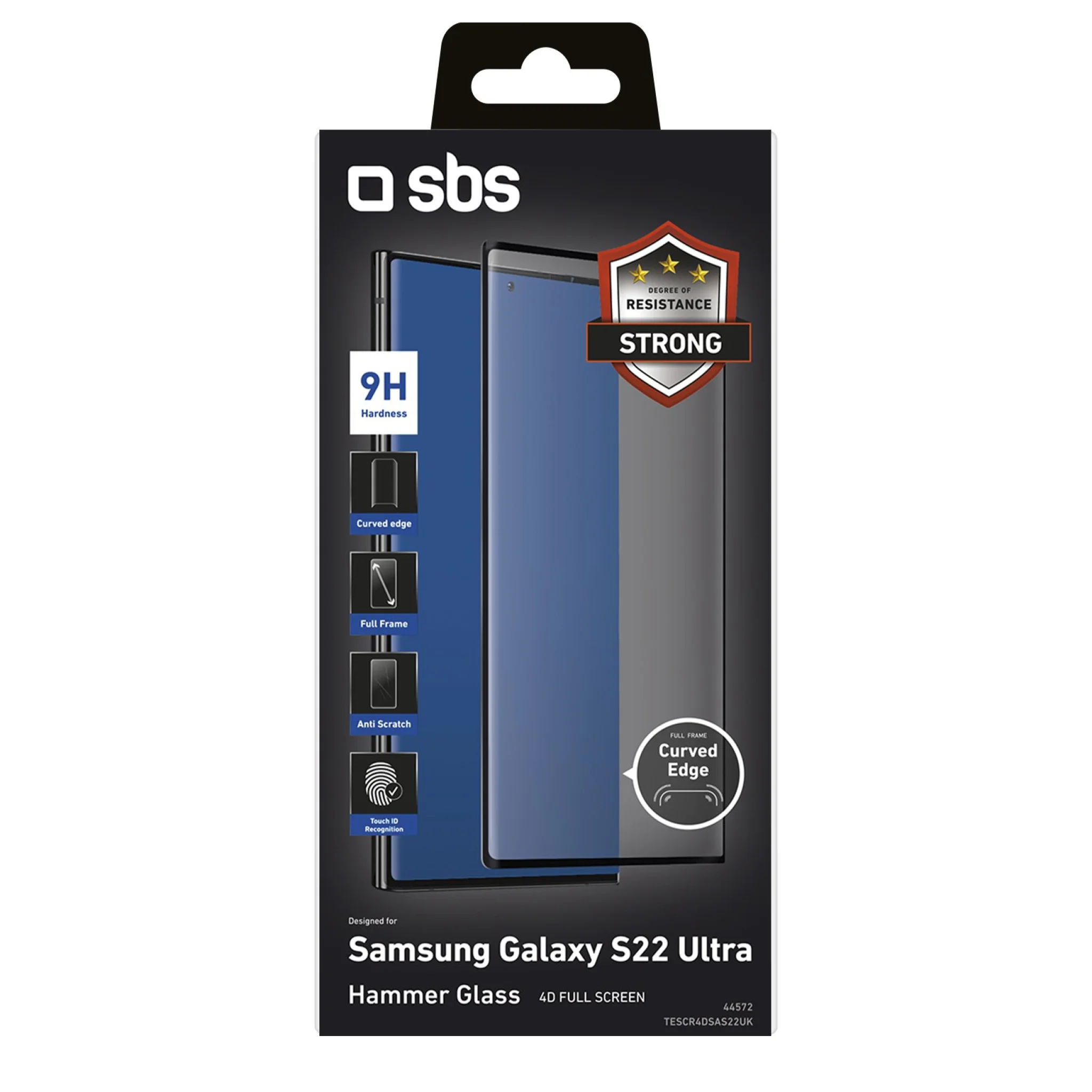 SBS 4D skyddsglas för Samsung Galaxy S22 Ultra®