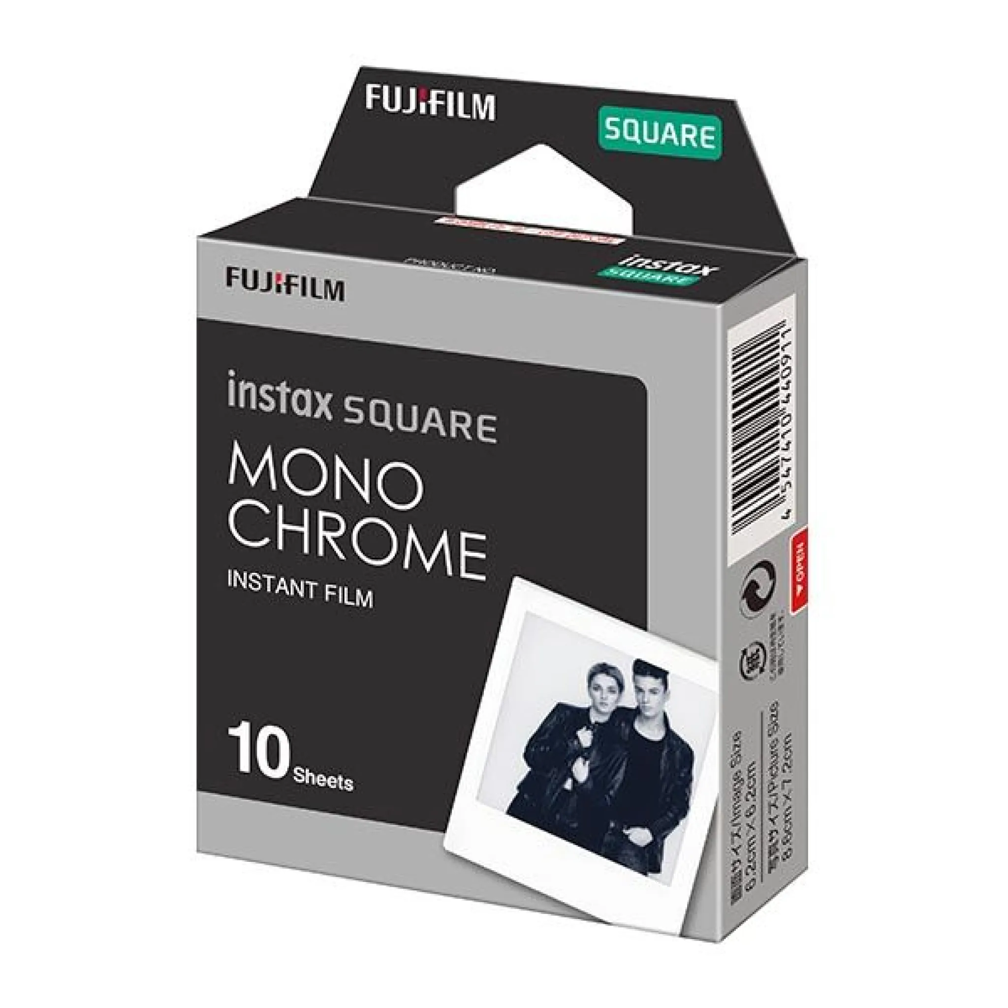 INSTAX Square Film. 10 bilder. Monokrom