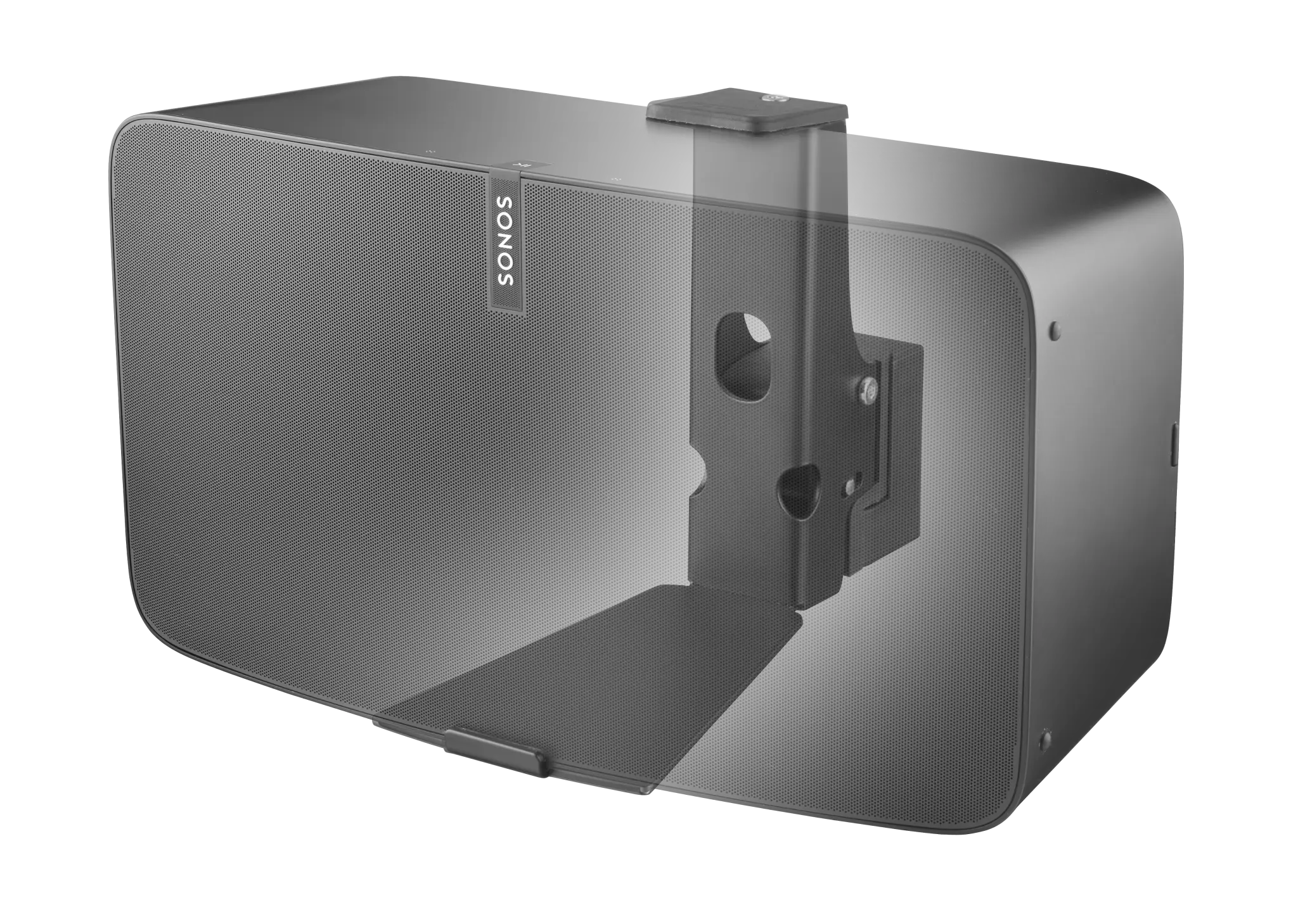 Cavus väggfäste för Sonos® Five/Play:5. Horisontell. Svart