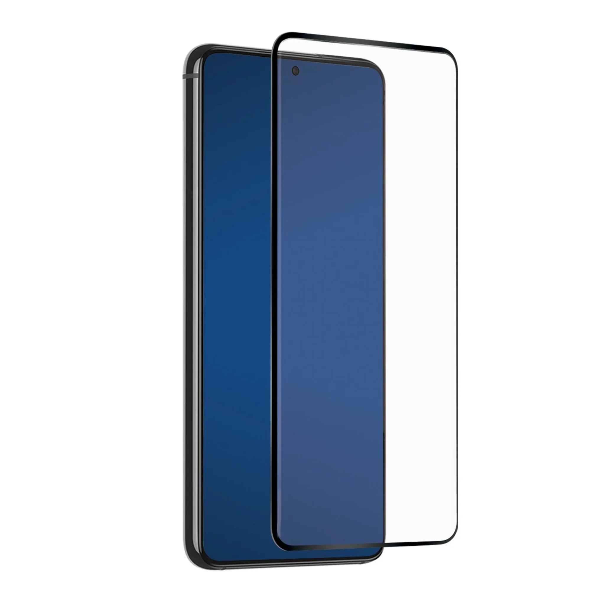 SBS skyddsglas för Samsung Galaxy S21®. Svarta kanter