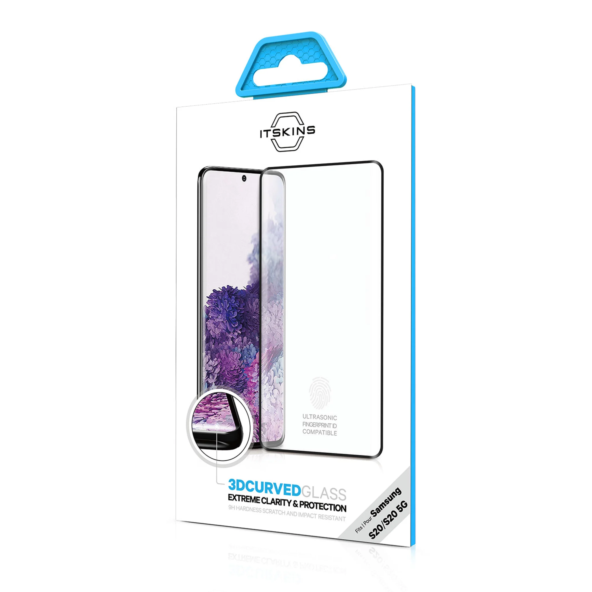 ITSKINS 3D skyddglas för Samsung Galaxy S20 4G / 5G®