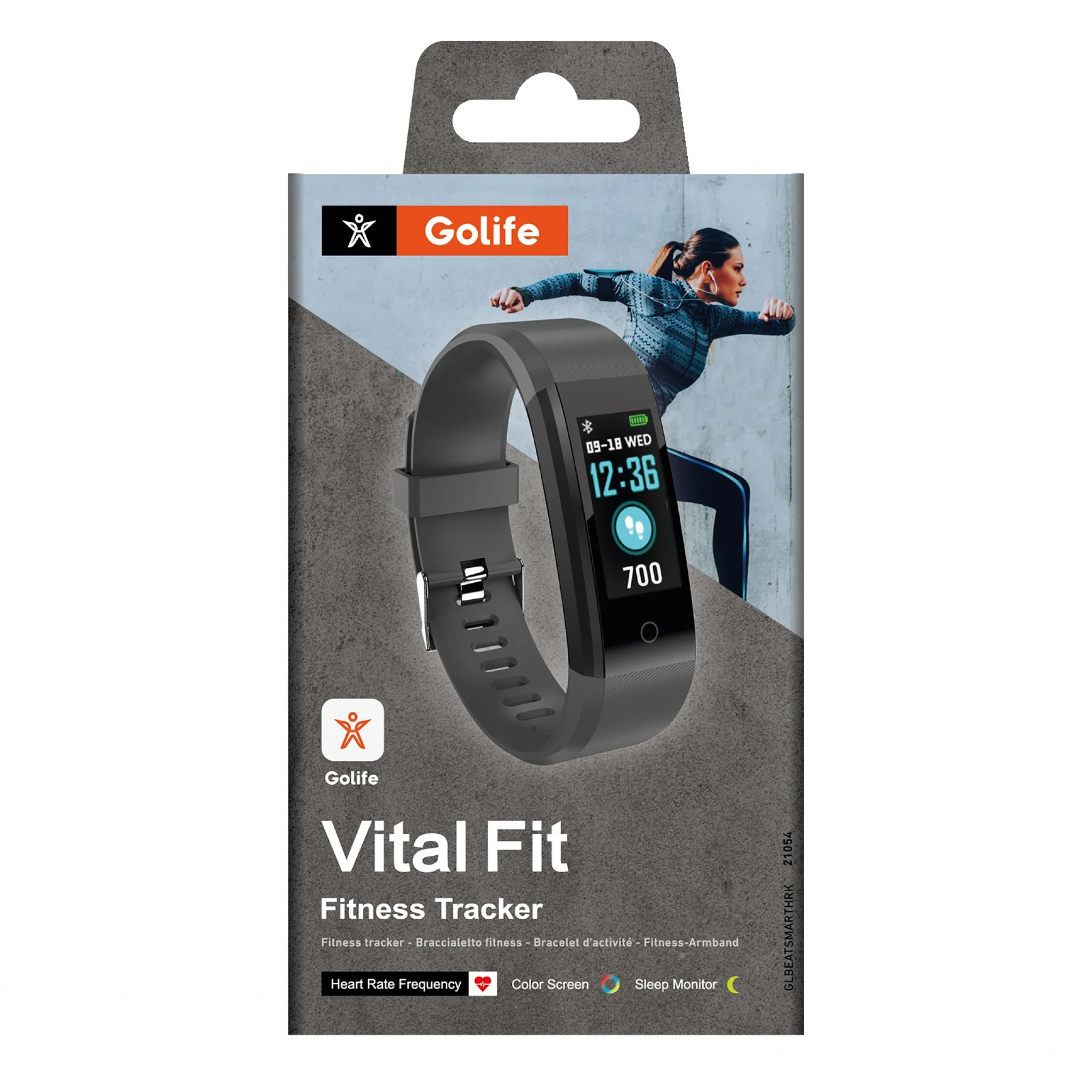 SBS Vital Fit smartwatch. Svart