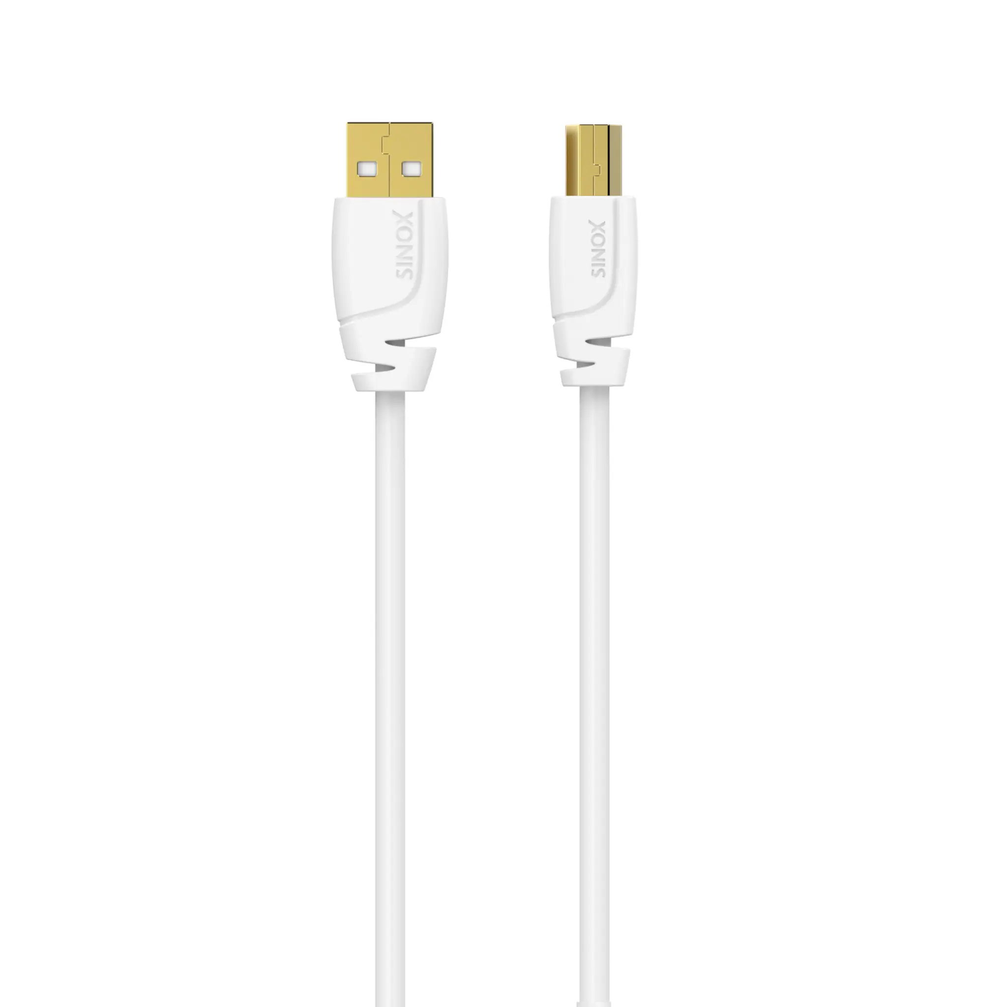Sinox USB 2.0 Printerkabel. 5m. Vit
