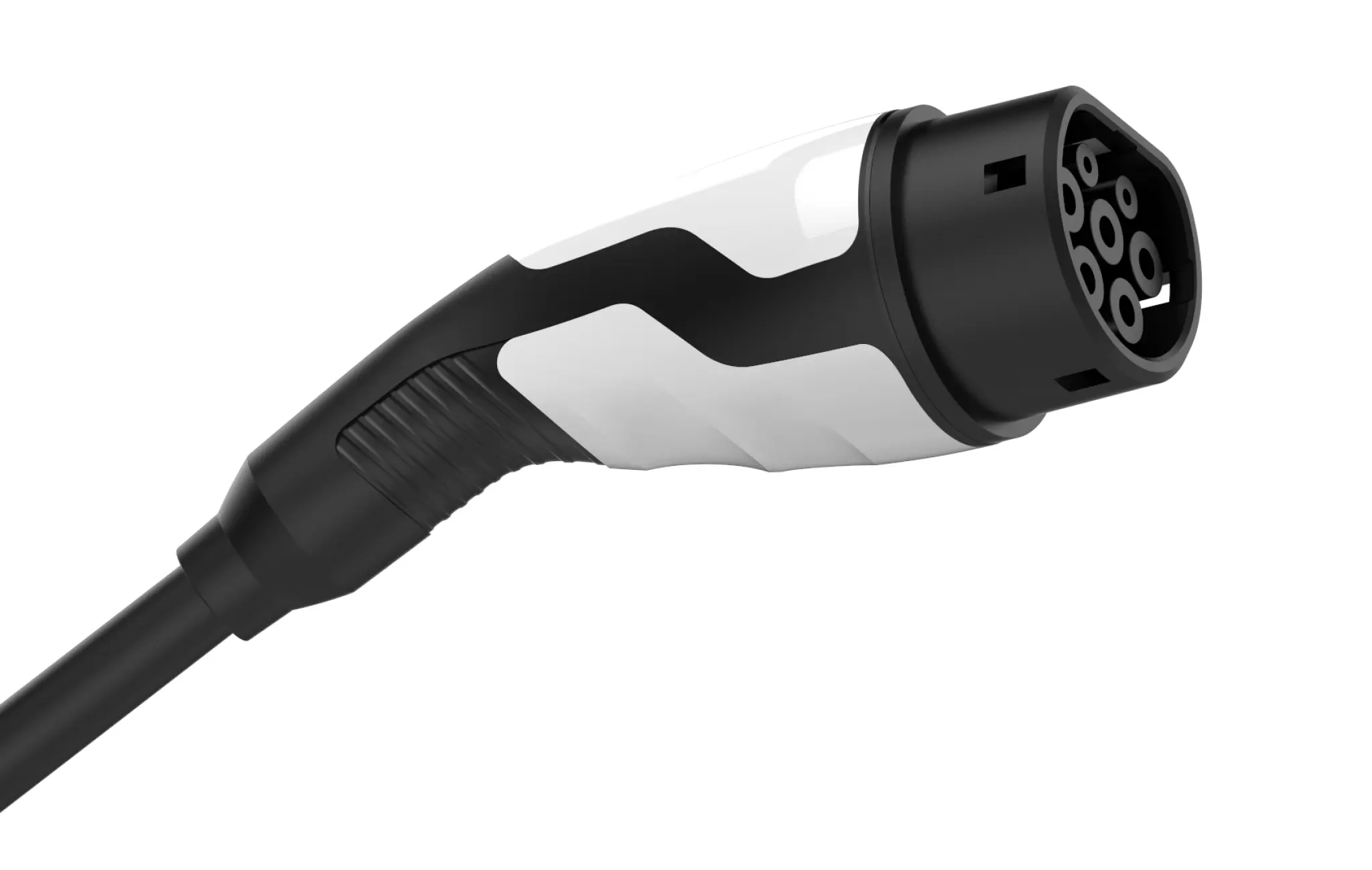 Sinox EV-laddningsspiralkabel Mode 3. 16A 3 faser. 5m. Svart