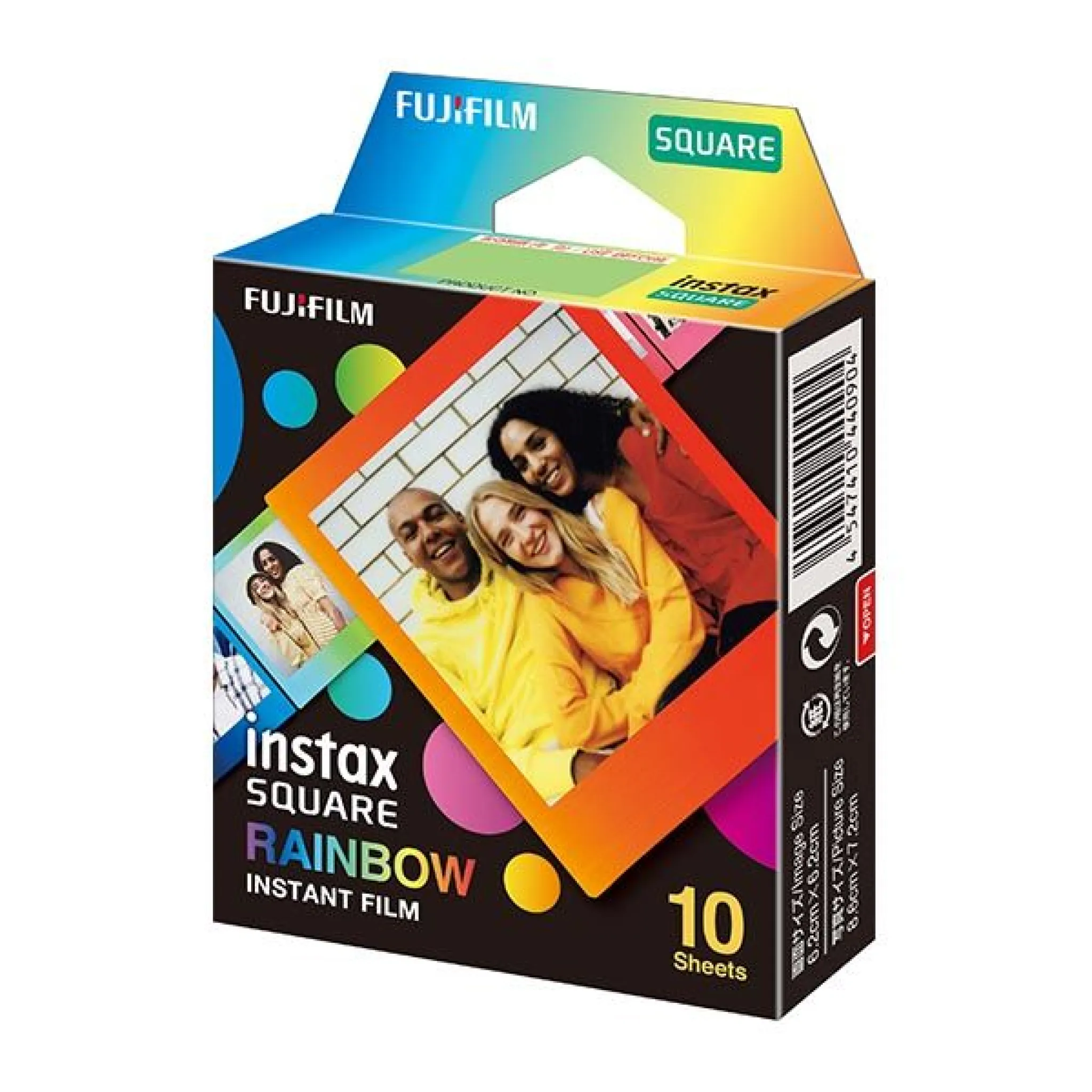 INSTAX Square Film. 10 bilder. Regnbåge