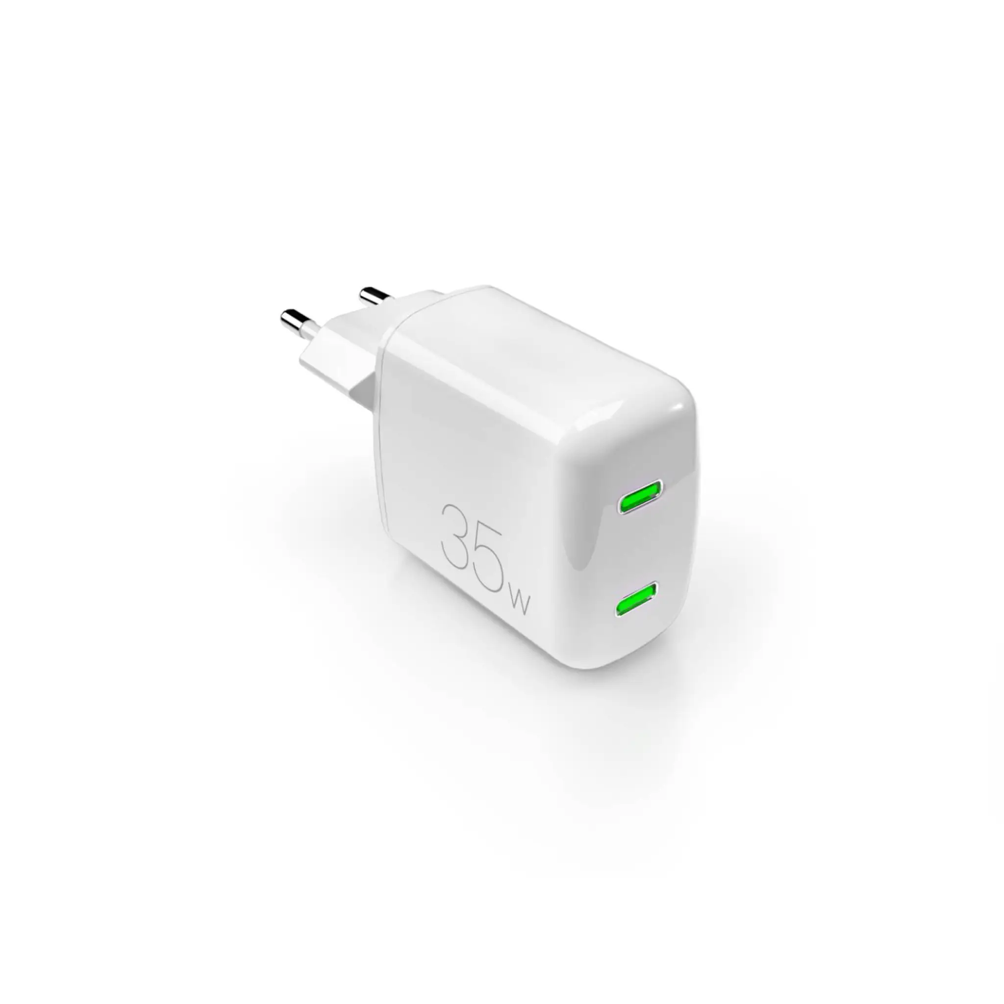 PURO MiniPro 35W dubbel USB-C väggladdare - GaN-teknik