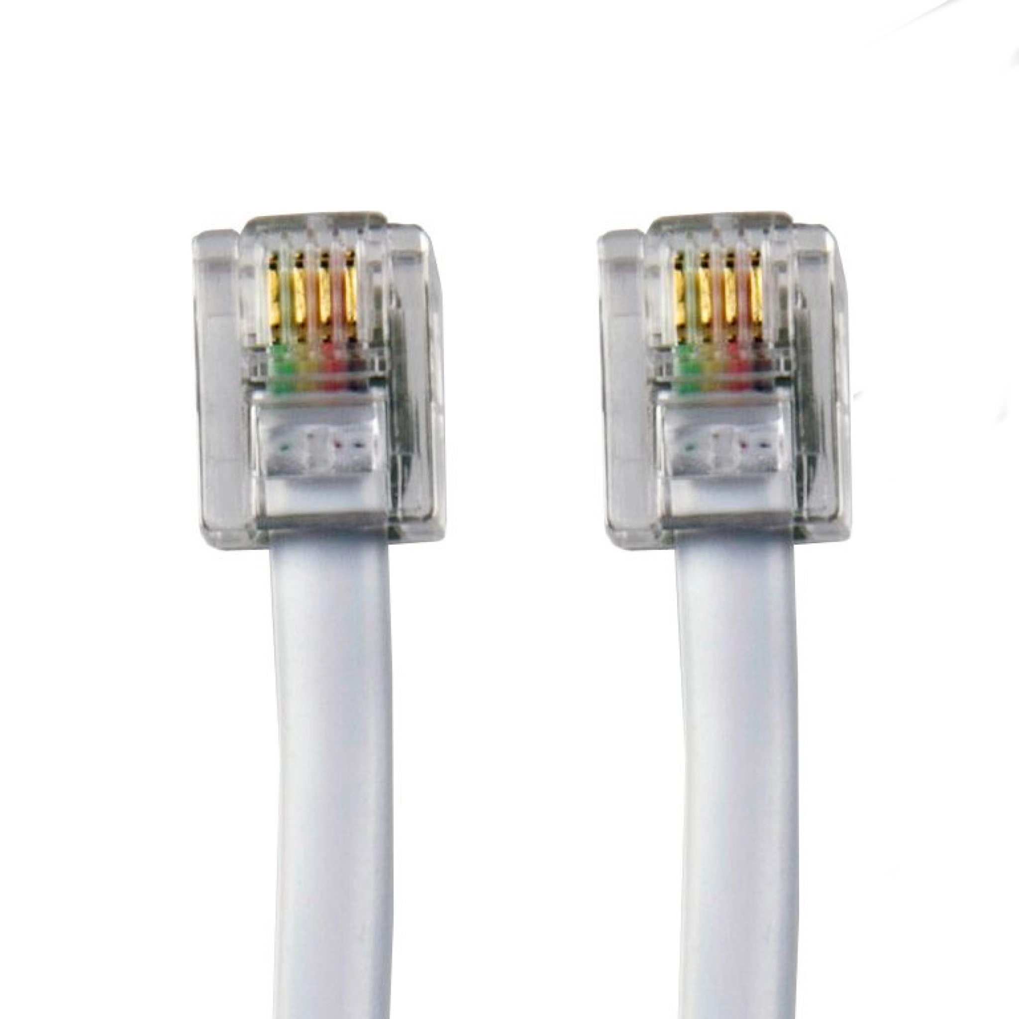 Sinox One Telefonkabel. 10m. Vit