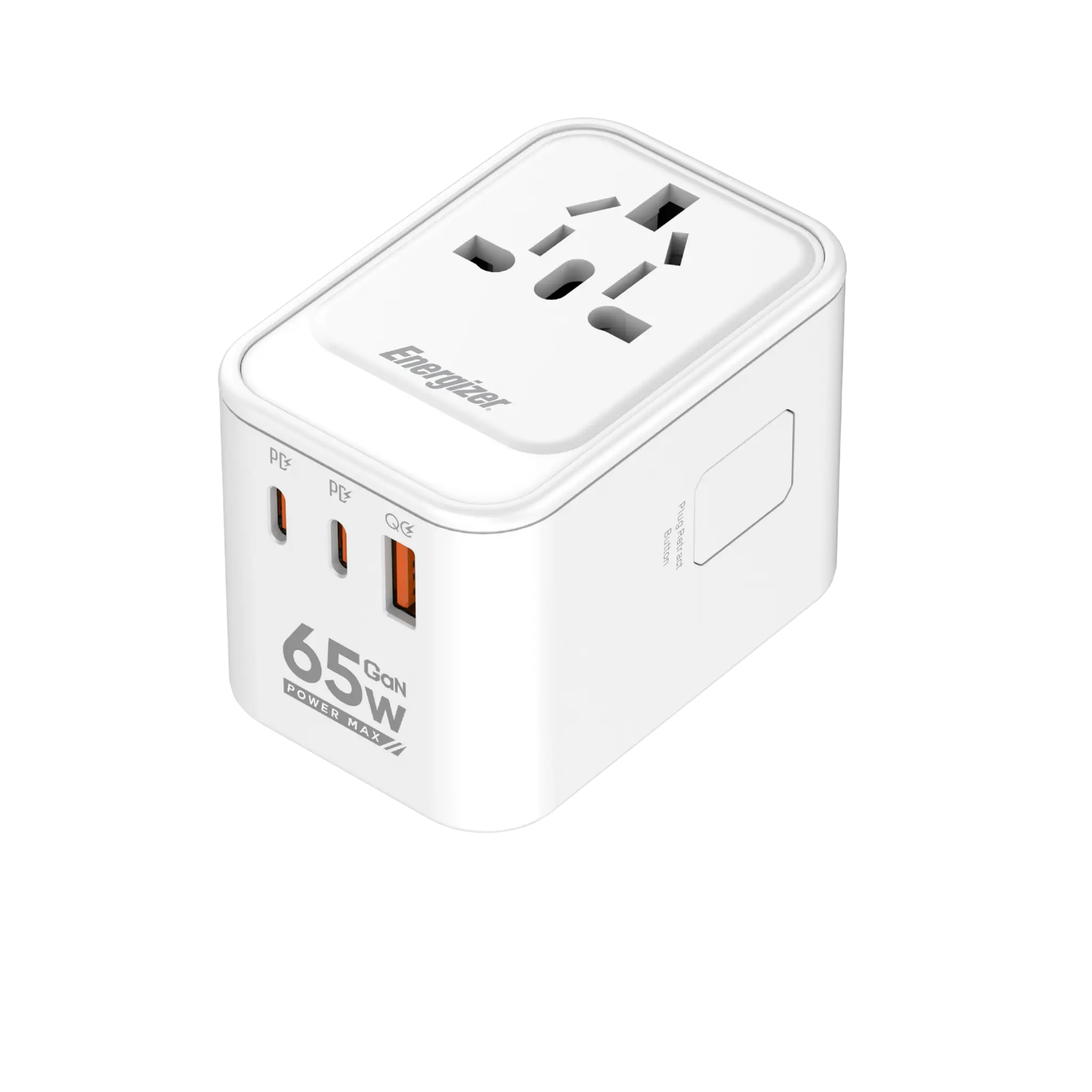 Energizer 65W reseladdare med dubbla USB-C och USB-A