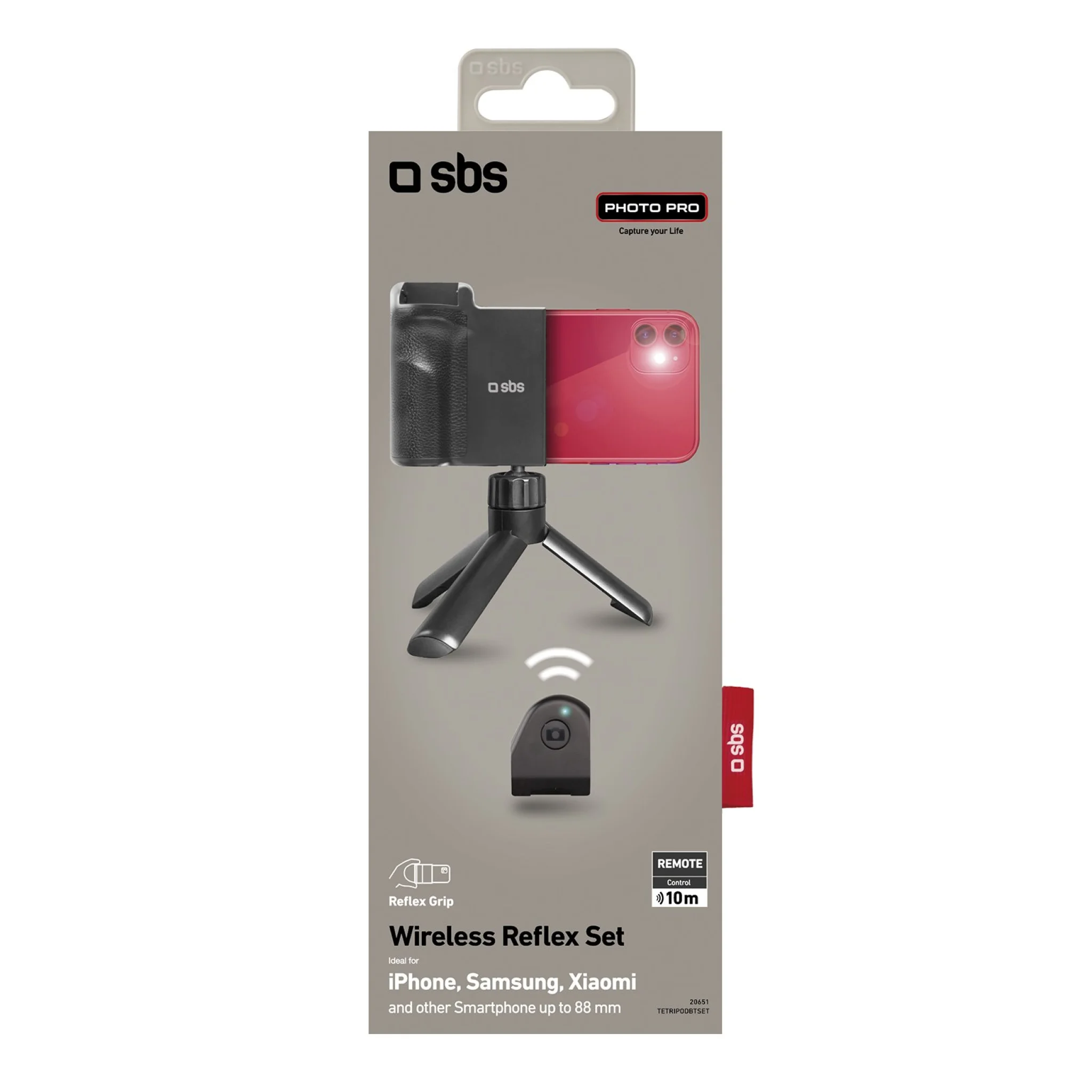 SBS Wireless Reflexset. Svart