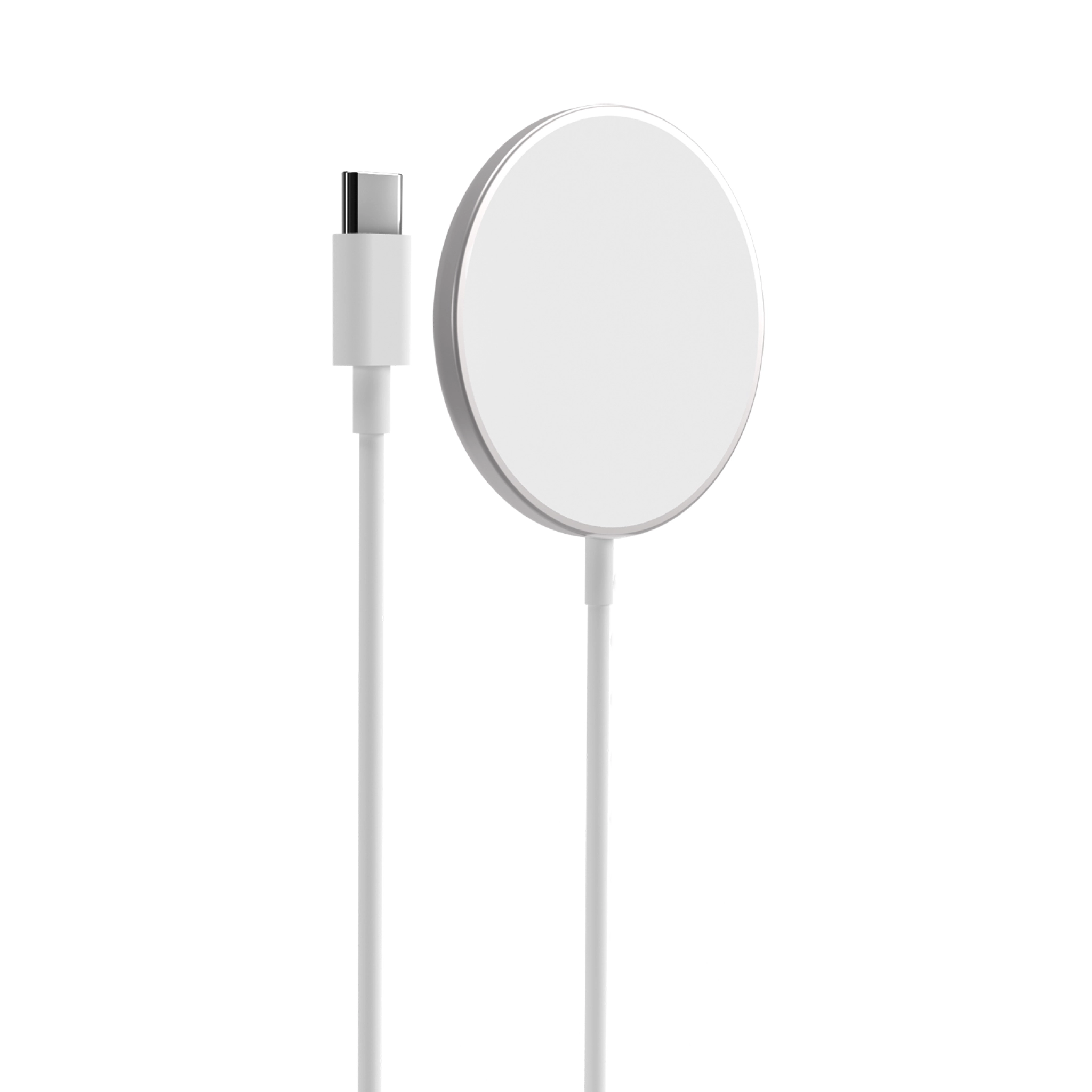 PURO Magnetisk laddare USB-C MagSafe. Vit