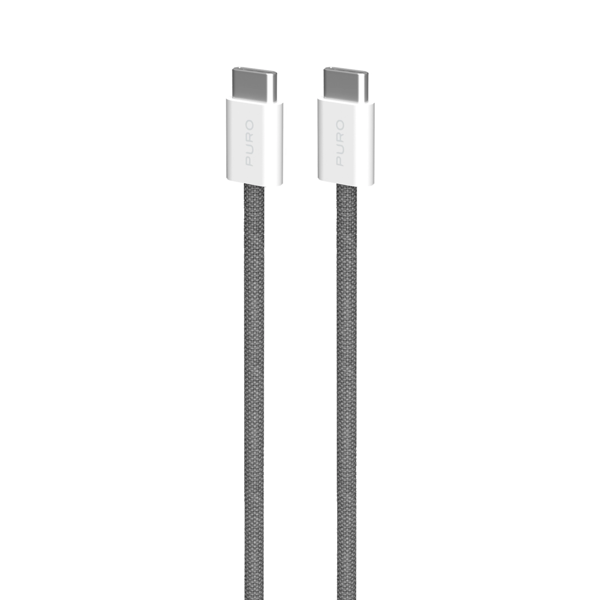 PURO Fabrik 2.0 60W USB-C till USB-C laddnings- och synkkabel 1,5 m
