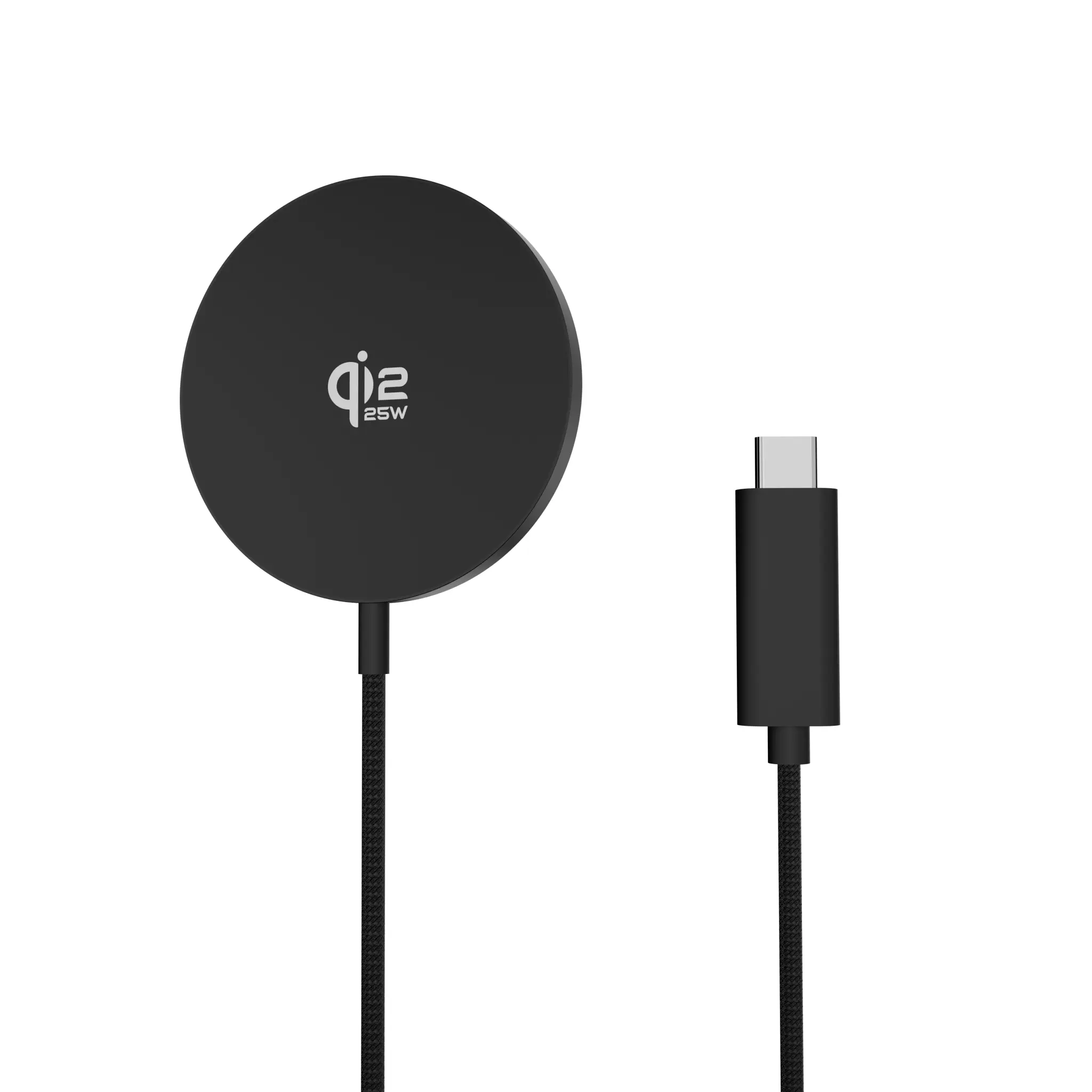 Sinox PRO magnetisk trådlös Qi 2.2-laddare, 25 W. 1,2 m. Svart