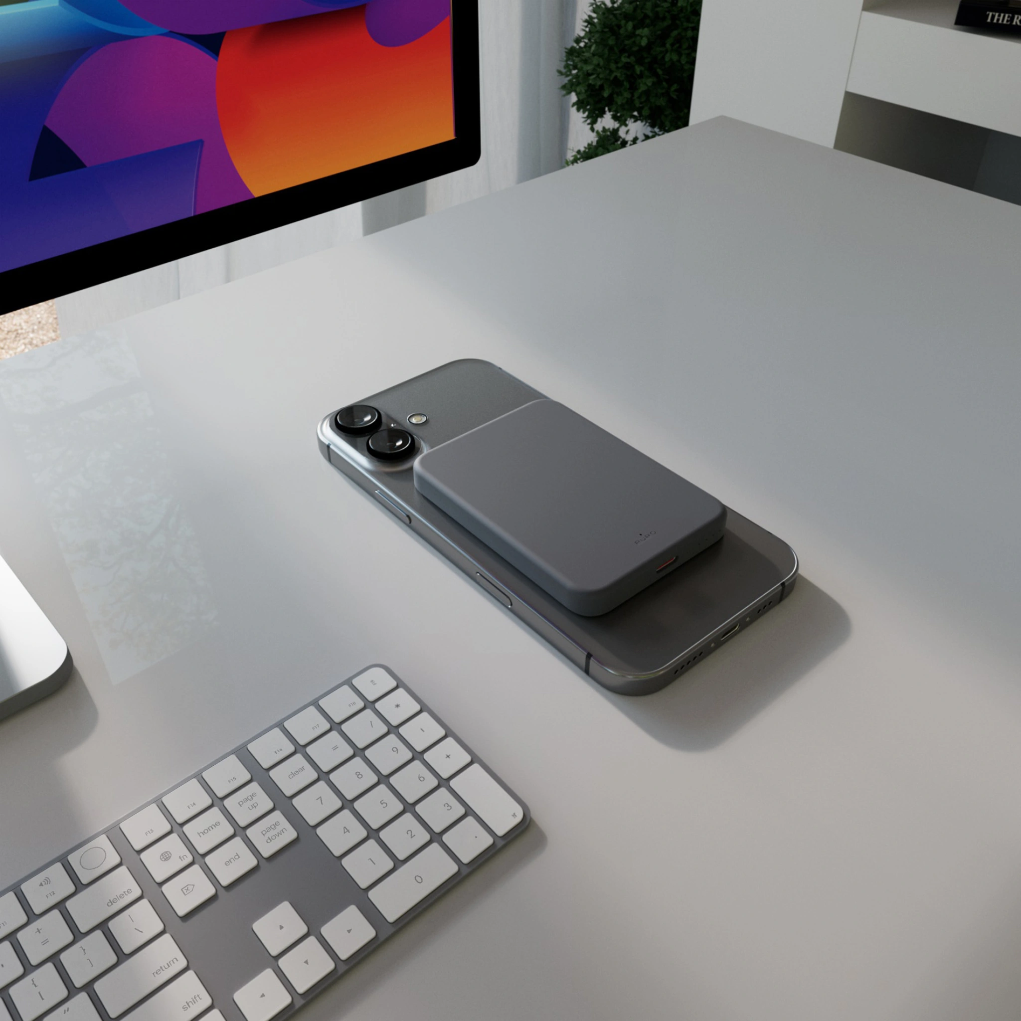 PURO Power Bank Wireless "Mini Power Mag" 4200 mAh för iPhone